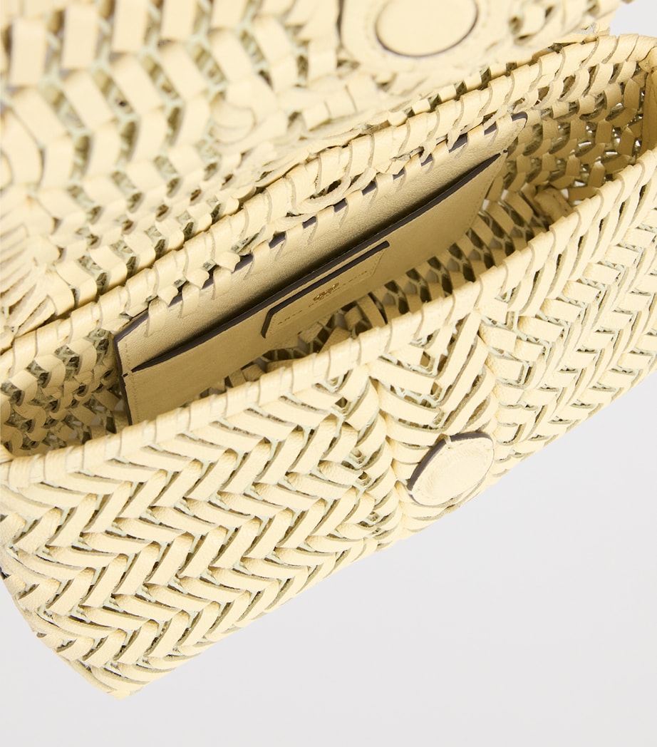 Anya Hindmarch Woven Leather Neeson Cross-Body Bag Butter Image 5
