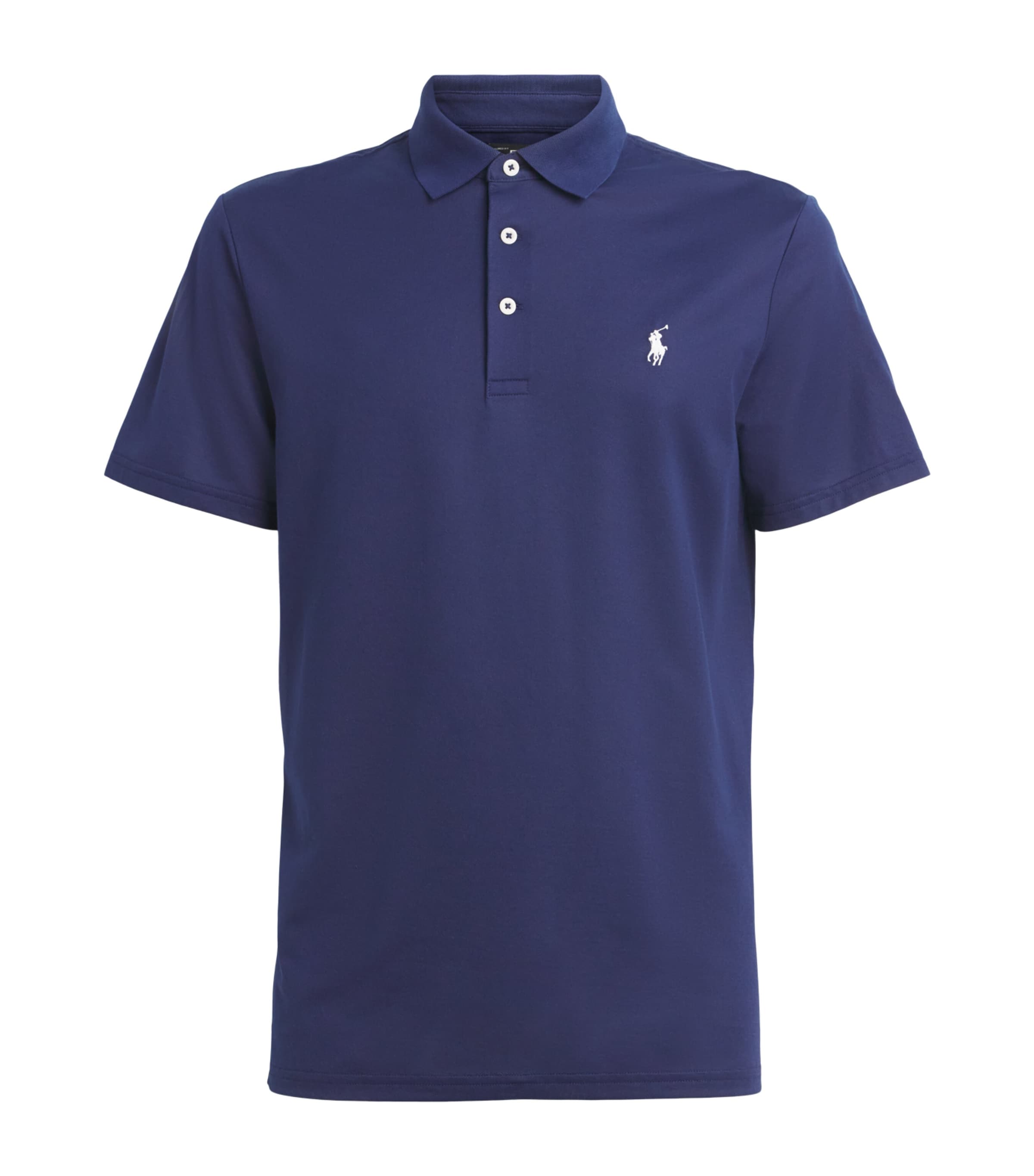 RLX Ralph Lauren Mens Tailored Fit Performance Polo Shirt Refined Navy Image 1