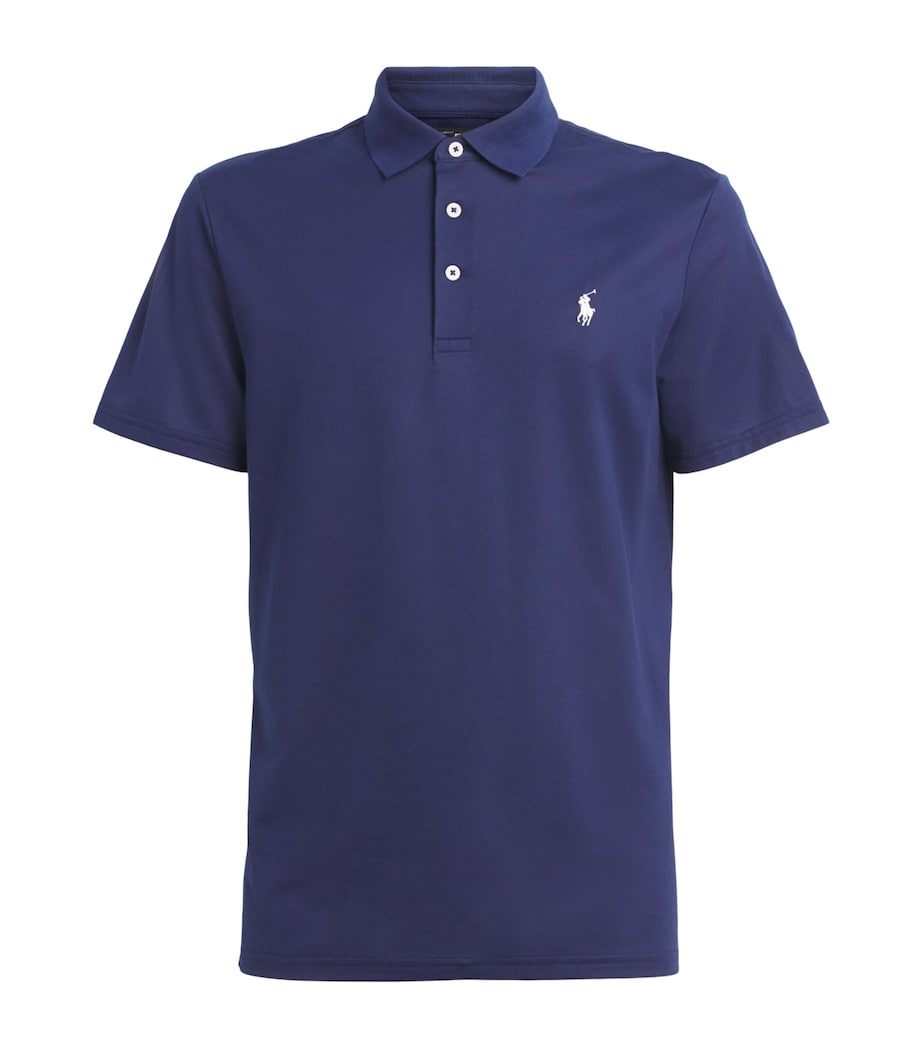 RLX Ralph Lauren Mens Tailored Fit Performance Polo Shirt Refined Navy Image 1