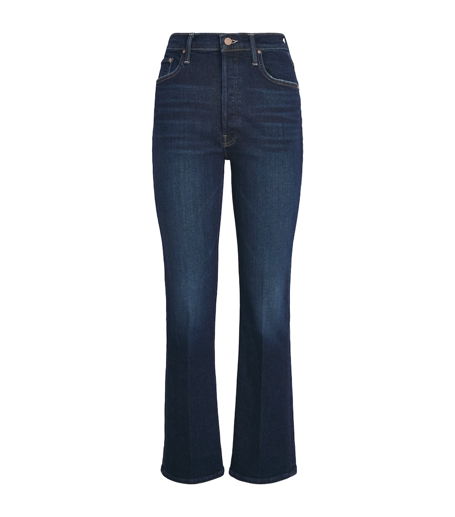 MOTHER Womens The Tripper Flood Flared Jeans Hard Stop Honey Image 1