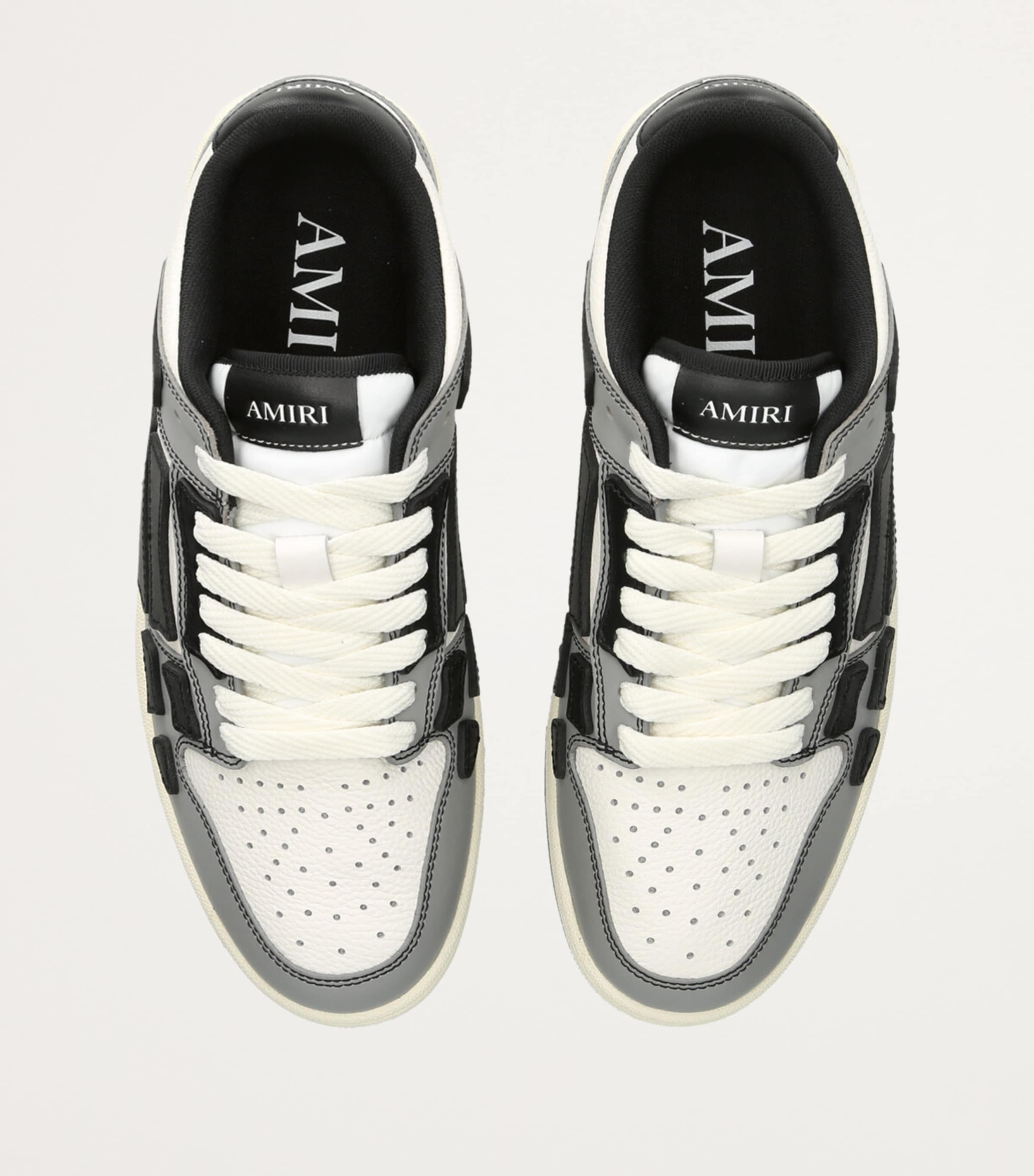 AMIRI Leather Skel Low Sneakers Grey Mixed Image 4