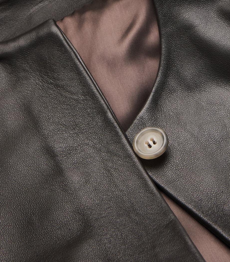 Leather Bodice Top E04 ESPRESSO Image 5