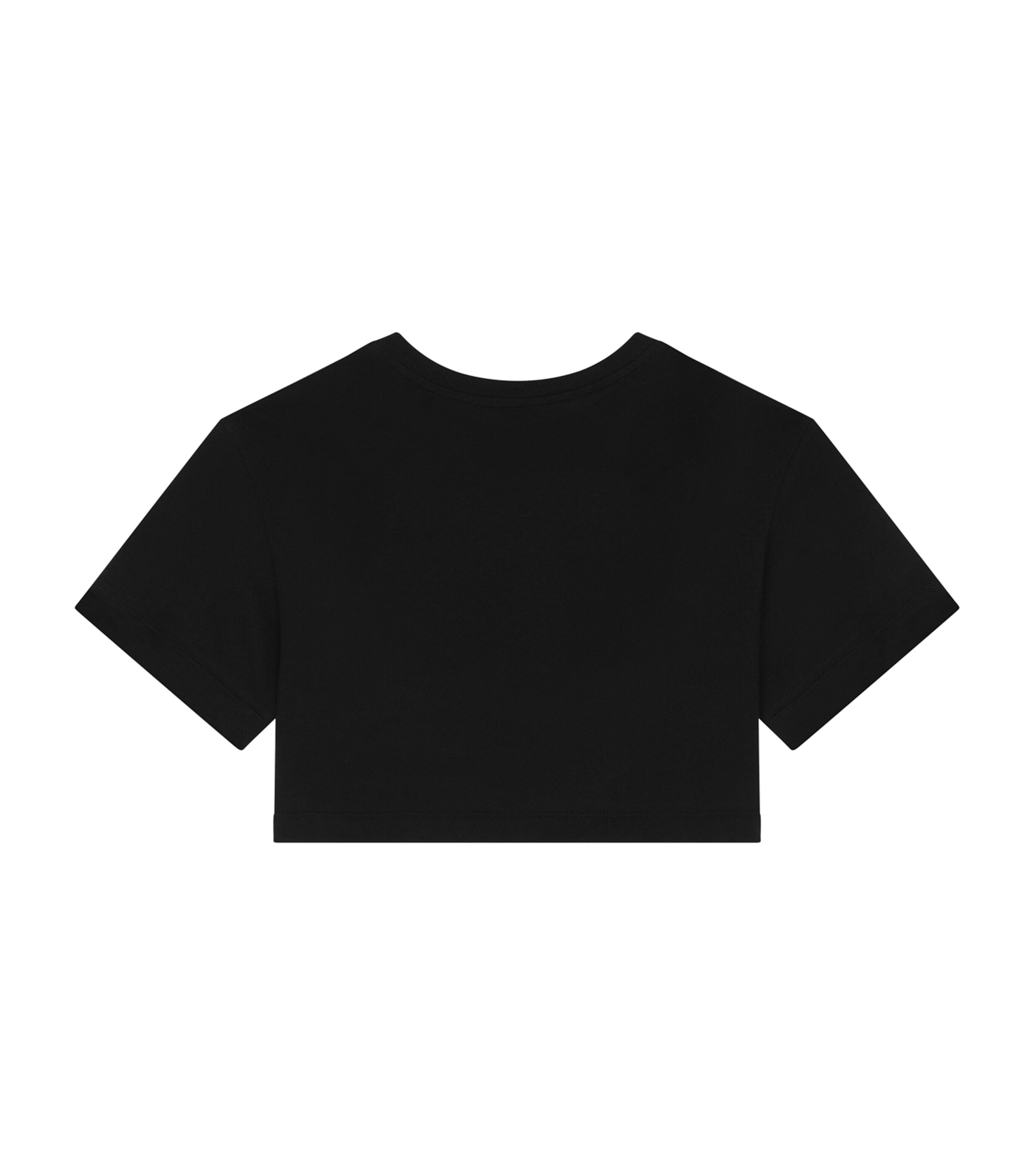 Dolce&Gabbana Kids Jersey Logo Tag T-Shirt (2-6 Years) Black Image 2