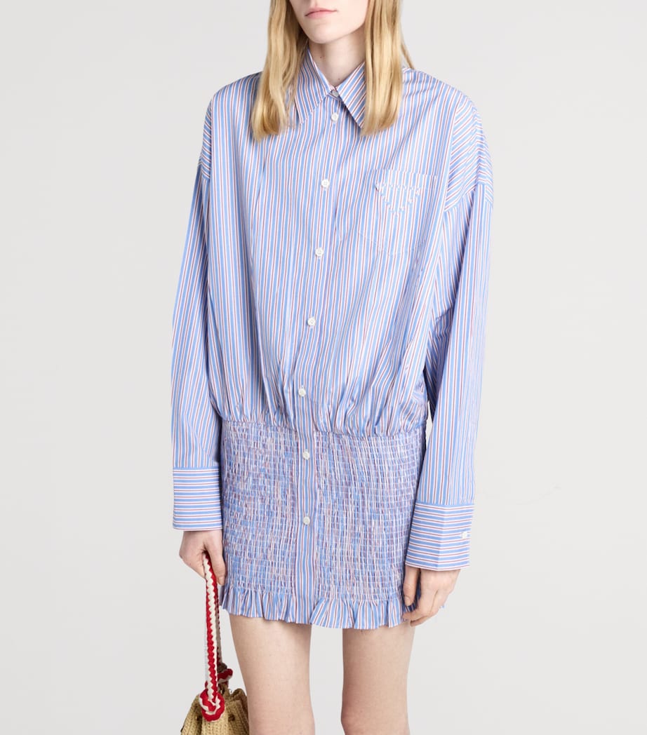 Cotton Mini Shirt Dress F0013 Image 4