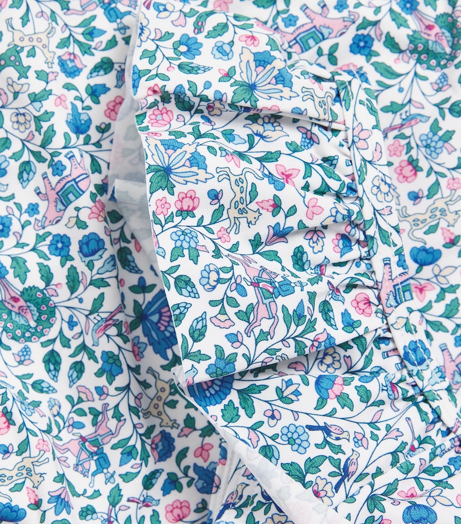 Floral Ruffle-Trim Swimsuit (3-12 Years) 1BLANC Image 3