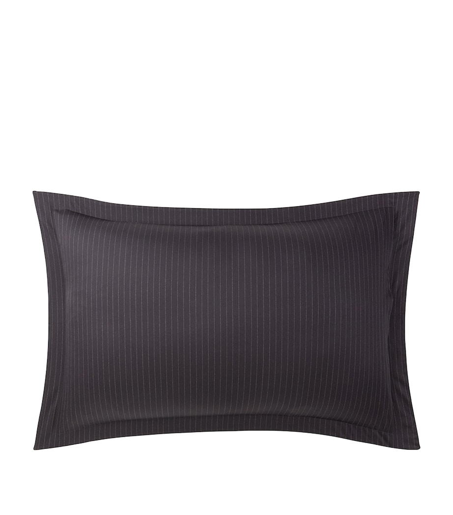 Cotton Thompson Oxford Pillowcase (50cm x 75cm) CHARCOAL Image 3