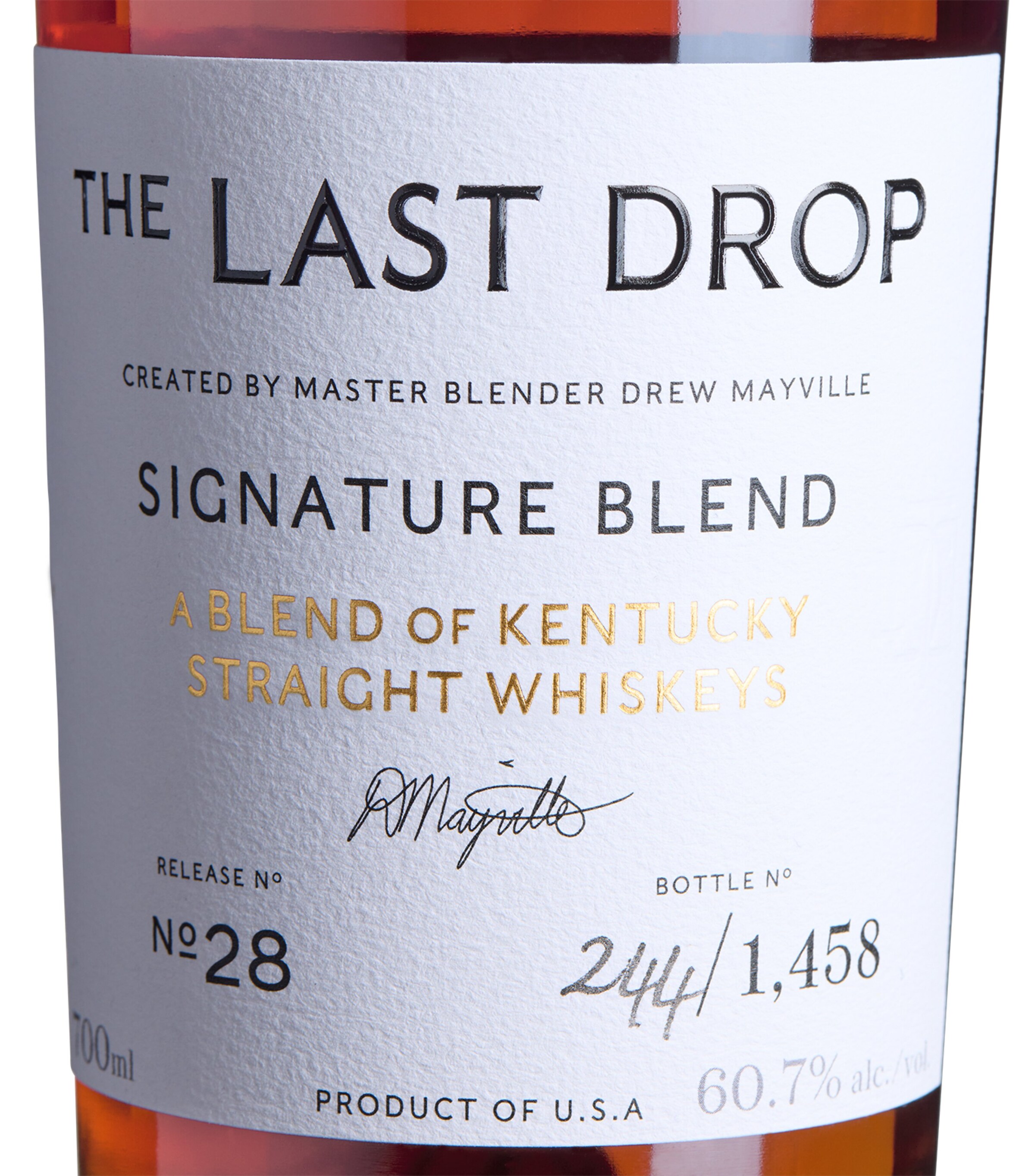 The Last Drop Release No. 28: Kentucky Straight Signature Blend Whisky (70cl) NO COLOUR Image 3