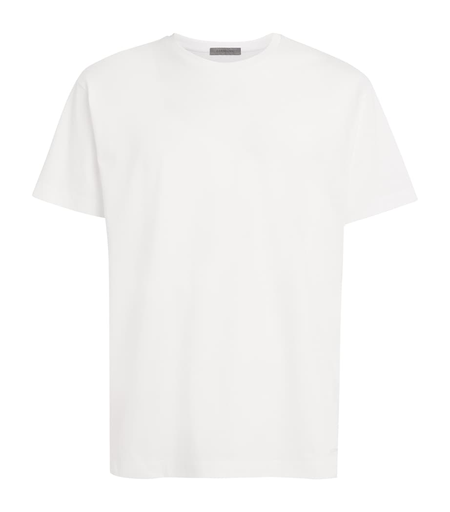 Cotton Short-Sleeve T-Shirt 028 OPTICAL WHITE Image 1
