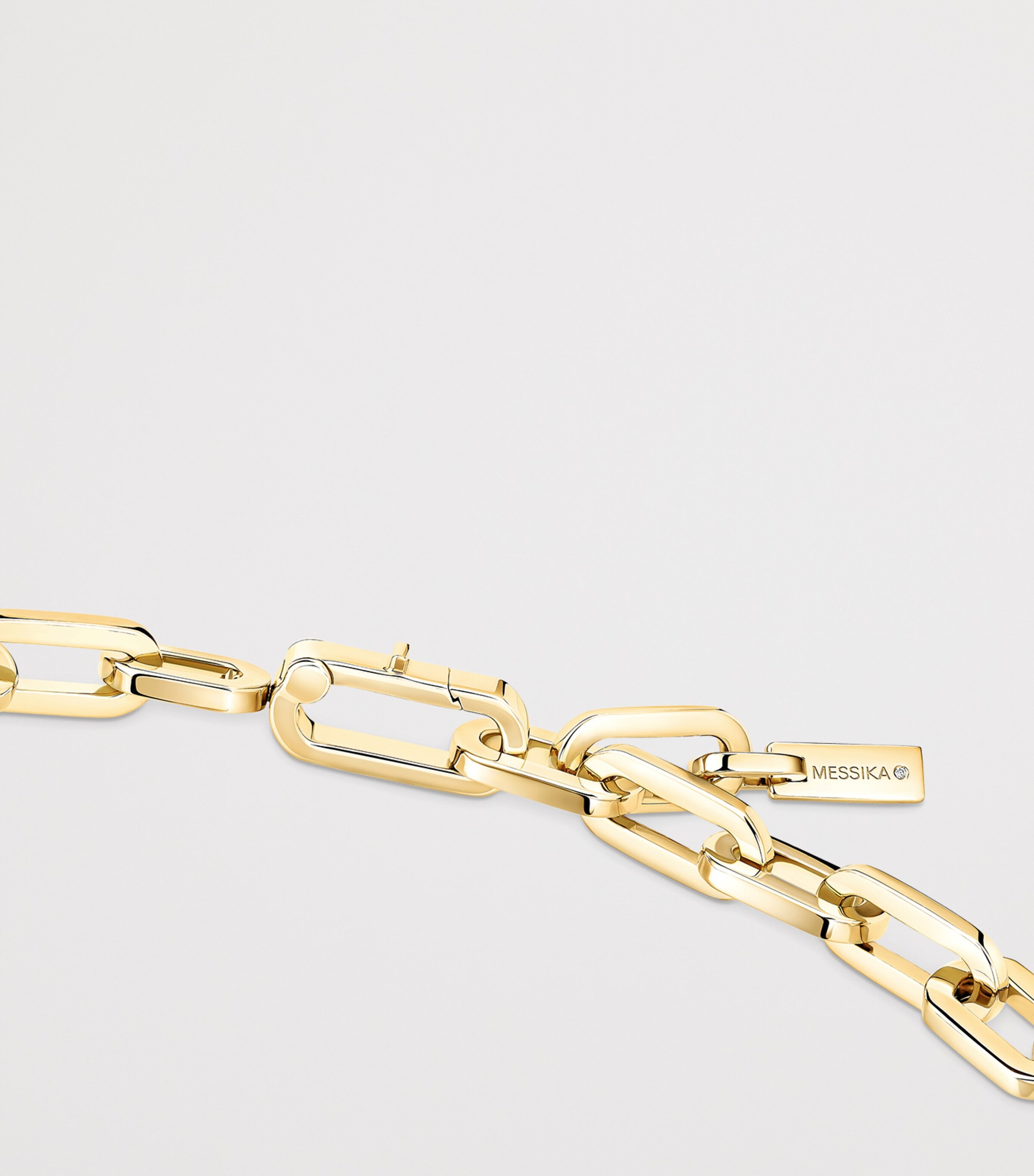Messika Move Link Yellow Gold and Diamond Pavé Necklace (2.55ct) Yellow Gold Image 3