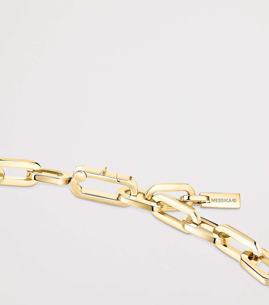 Messika Move Link Yellow Gold and Diamond Pavé Necklace (2.55ct) Yellow Gold Image 3