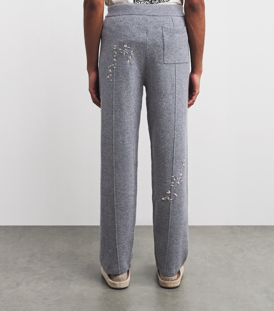 Exposed Stitching Sweatpants GREY Image 4