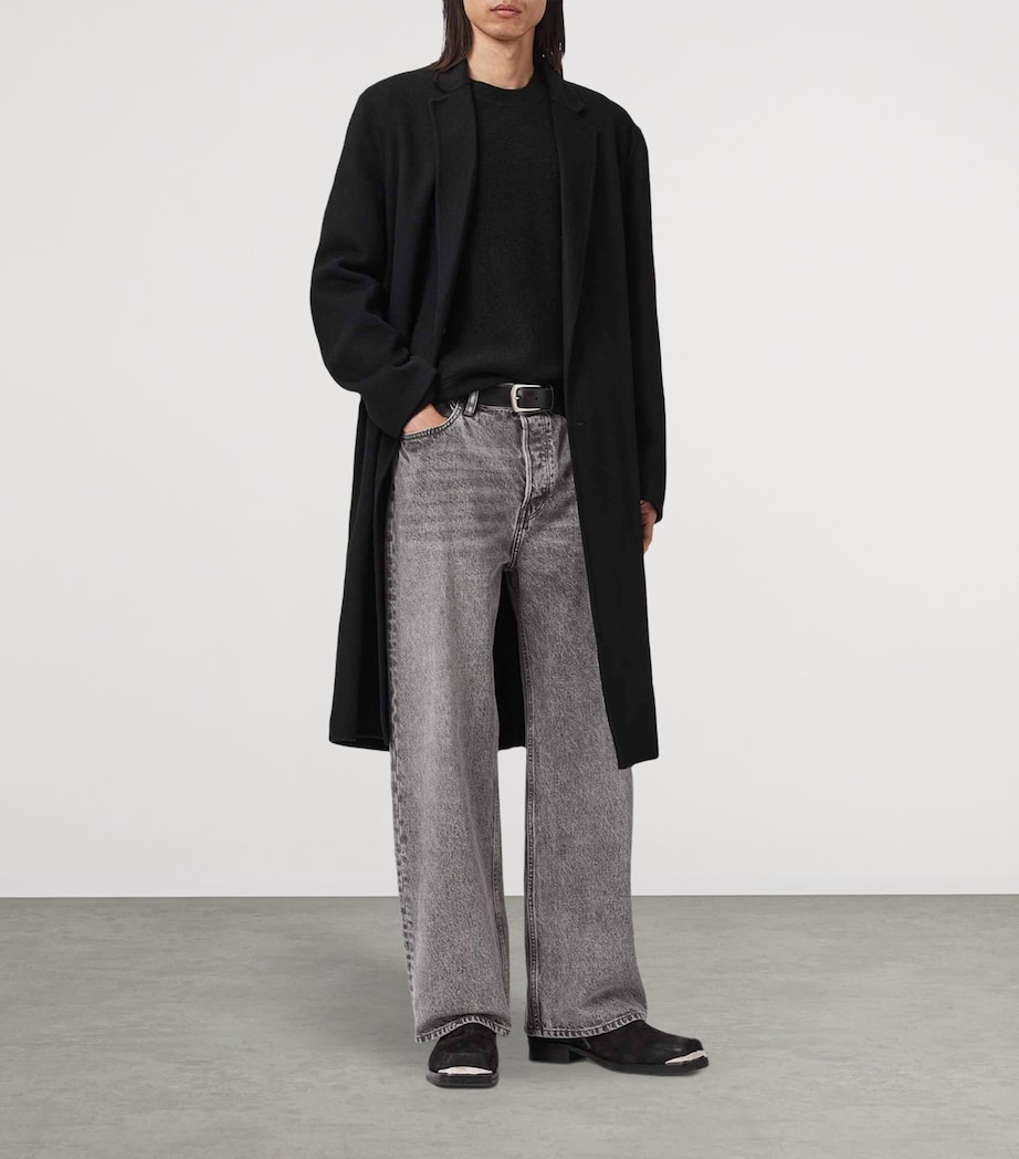 Merino Wool Marko Sweater BLACK Image 4