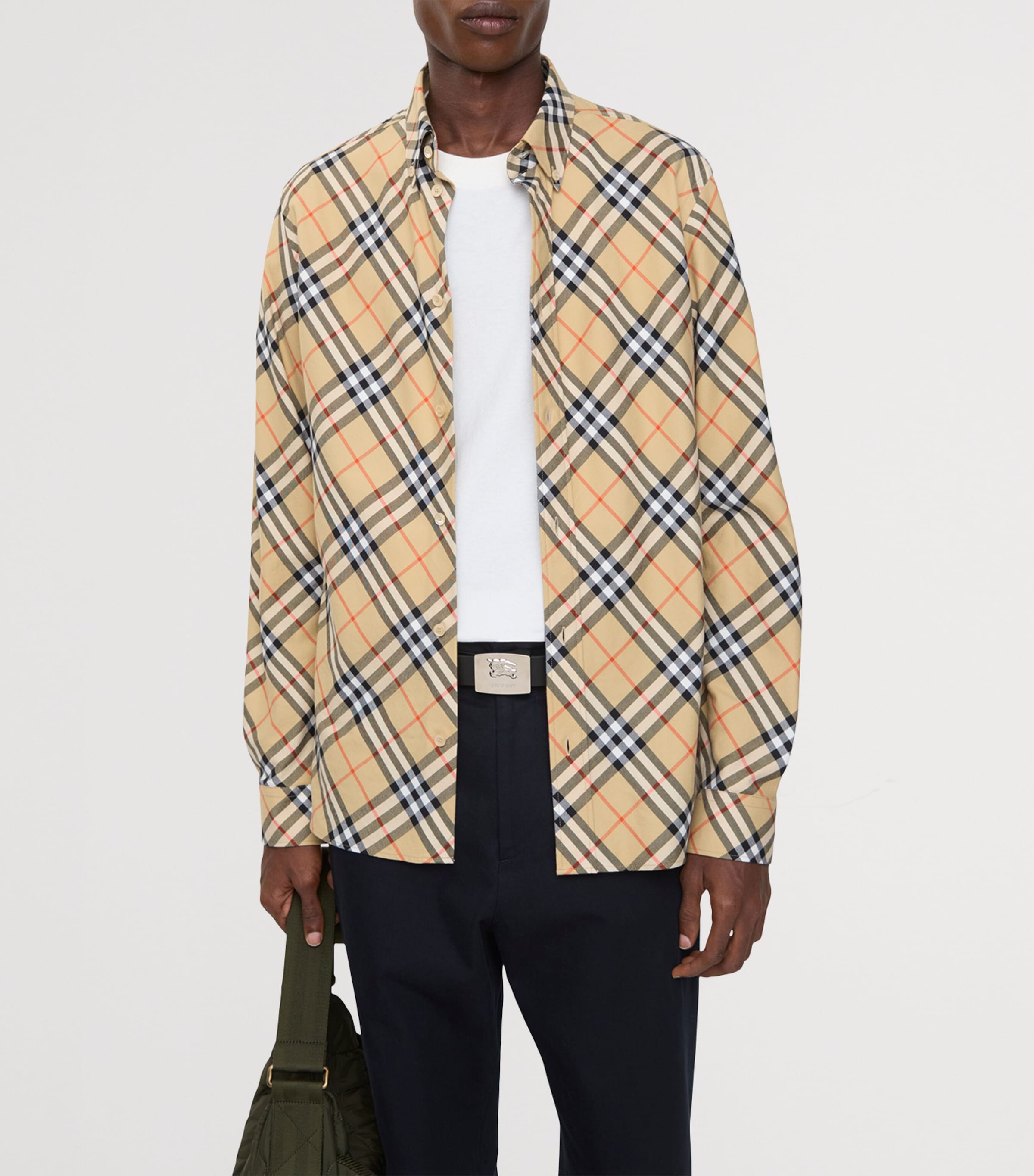 Cotton Flannel Check Shirt SAND IP CHECK Image 2