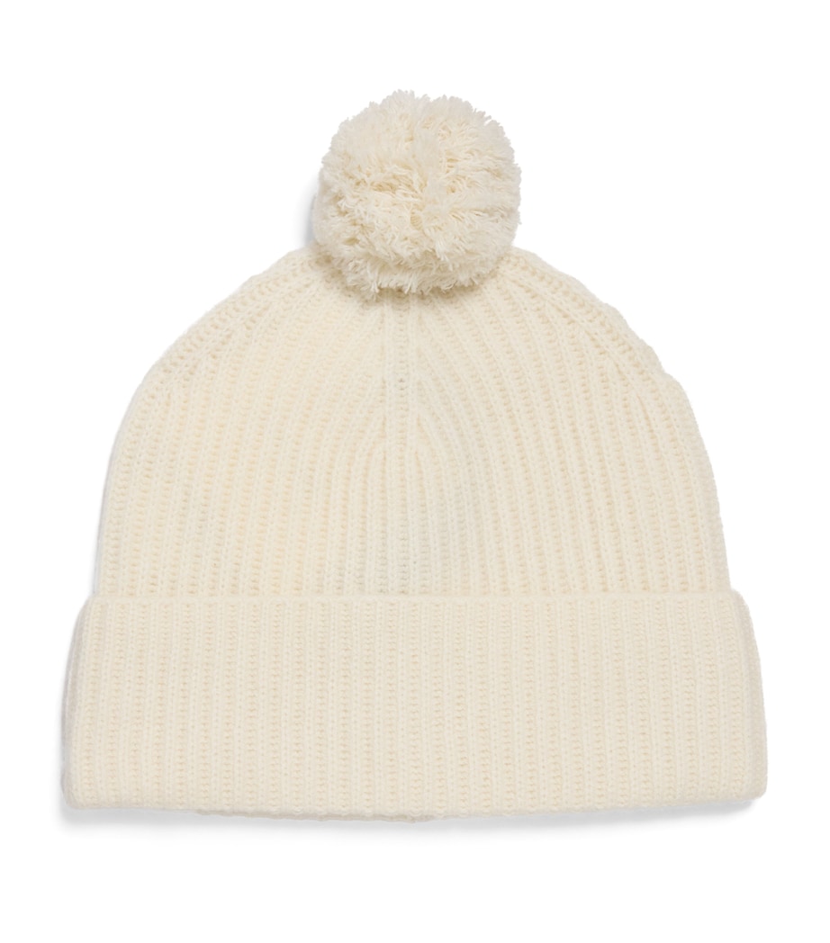 Cashmere Pom-Pom Beanie 2040 OFF WHITE Image 1