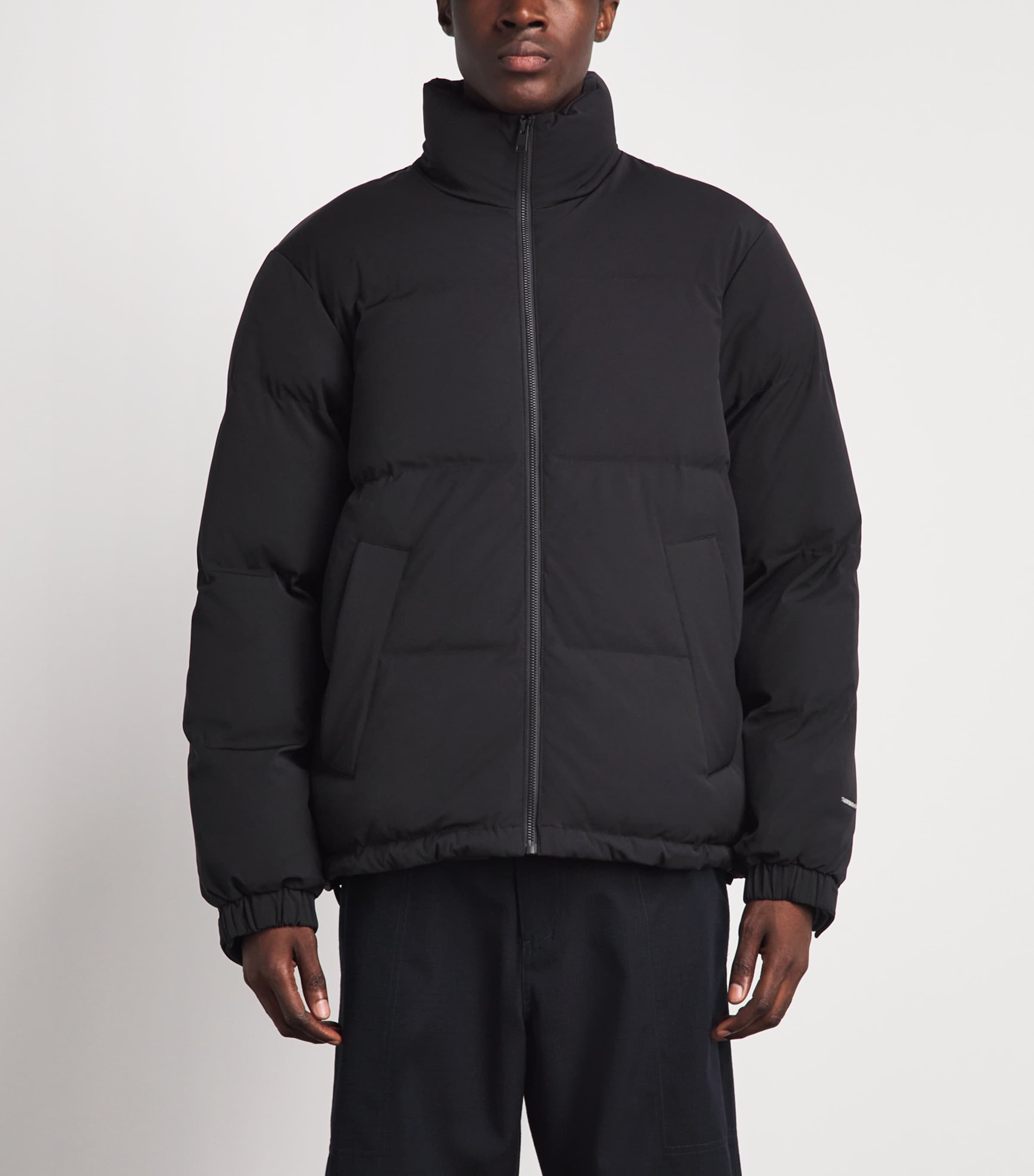 Sandro Paris Mens Down Puffer Jacket Carbon Black Image 4