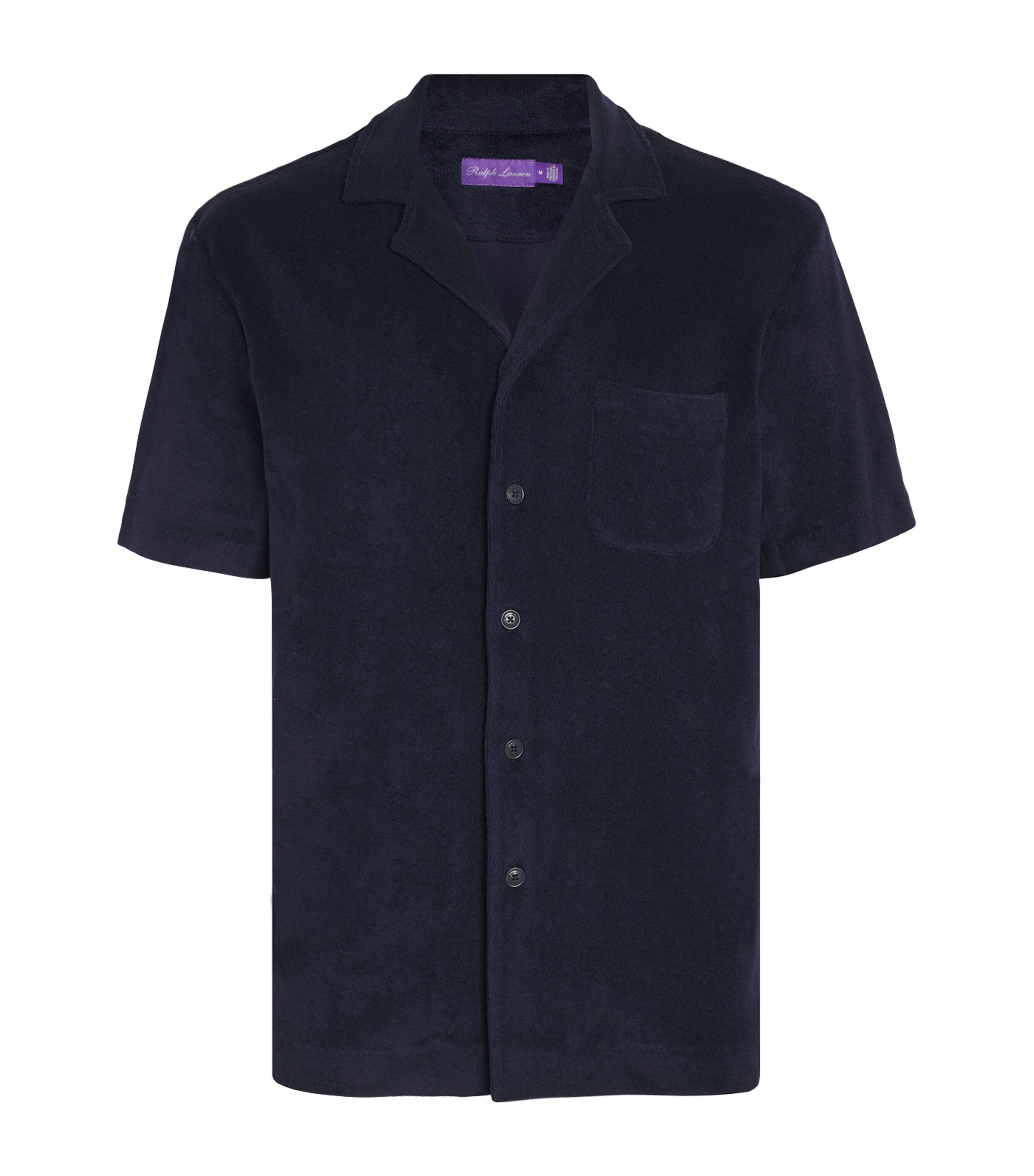 Ralph Lauren Cotton-blend Textured Shirt In Blue