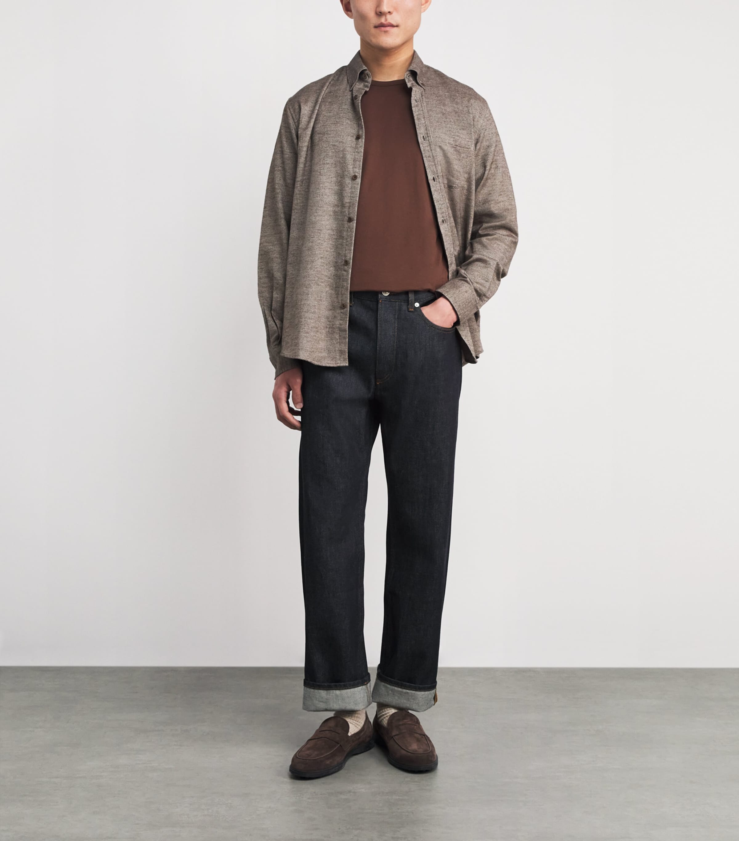 Supima Cotton Classic T-Shirt CONKER BROWN BRGL Image 2