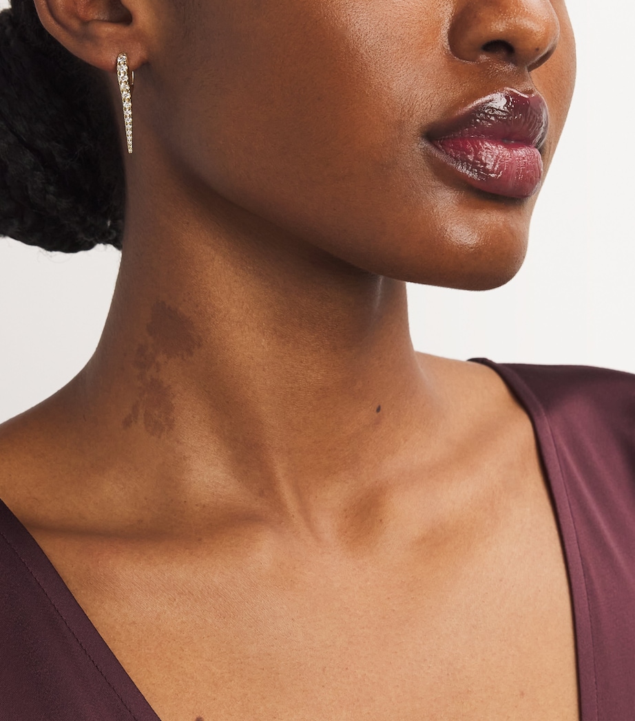 Yellow Gold and Diamond Lola Neeedle Earrings YELLOW GOLD Image 2