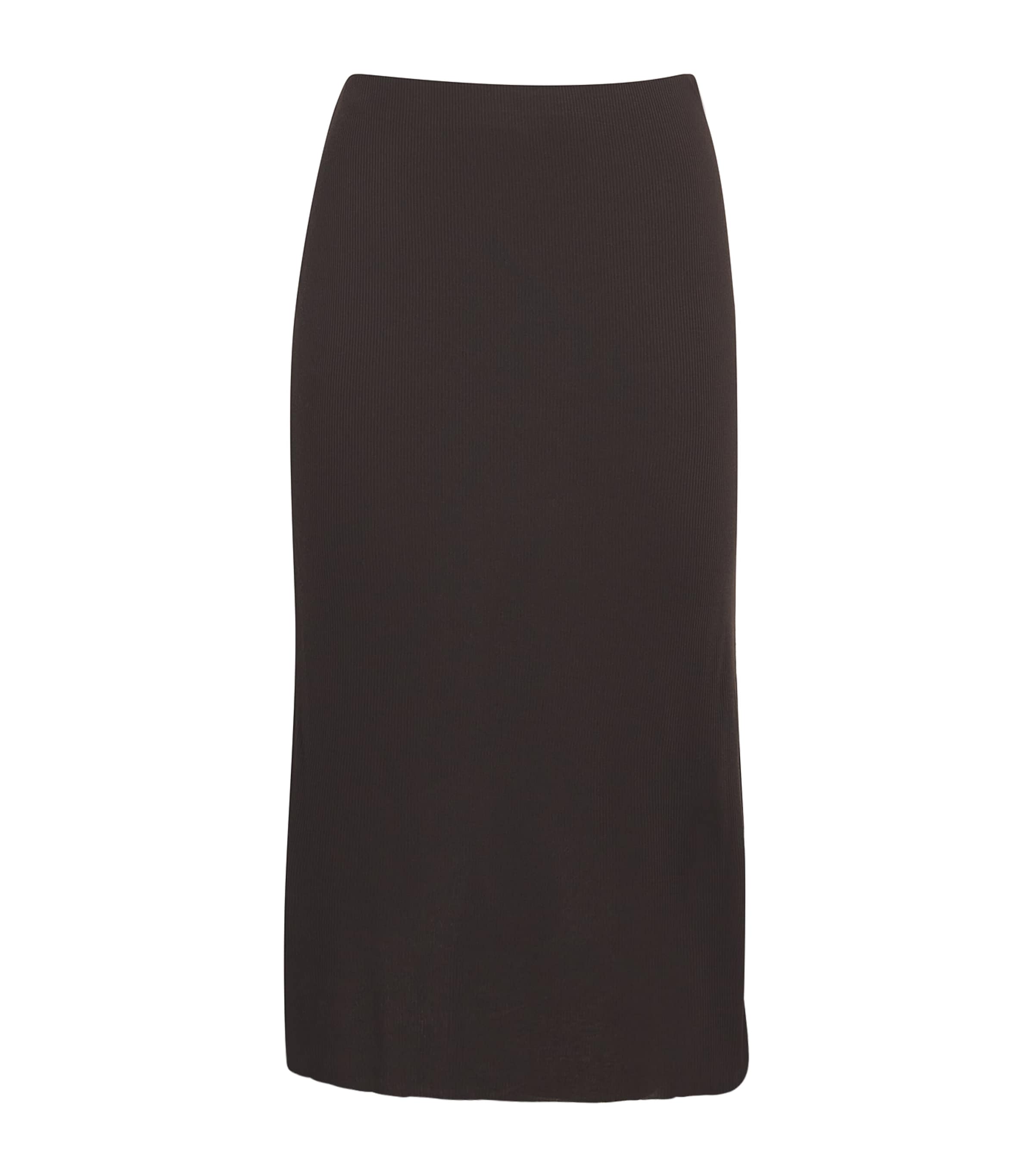 Khaite Ribbed-Jersey Leema Midi Skirt - Dresses & Skirts