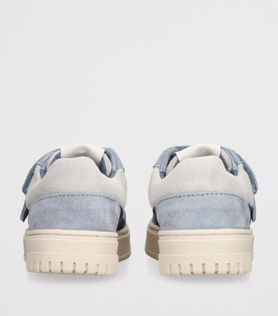 Giorgio Armani Suede Velcro City Sneakers Blue Other Image 2