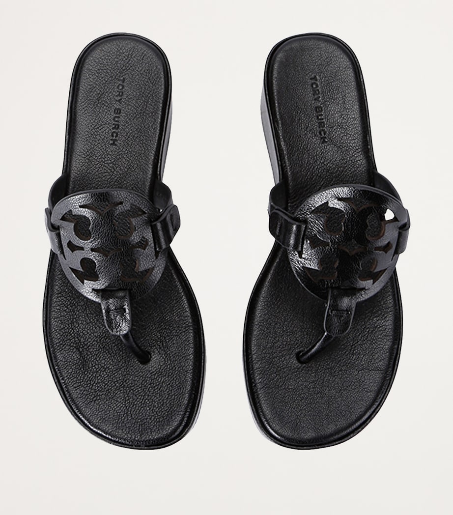 Miller Wedge Sandals 25 BLACK Image 4