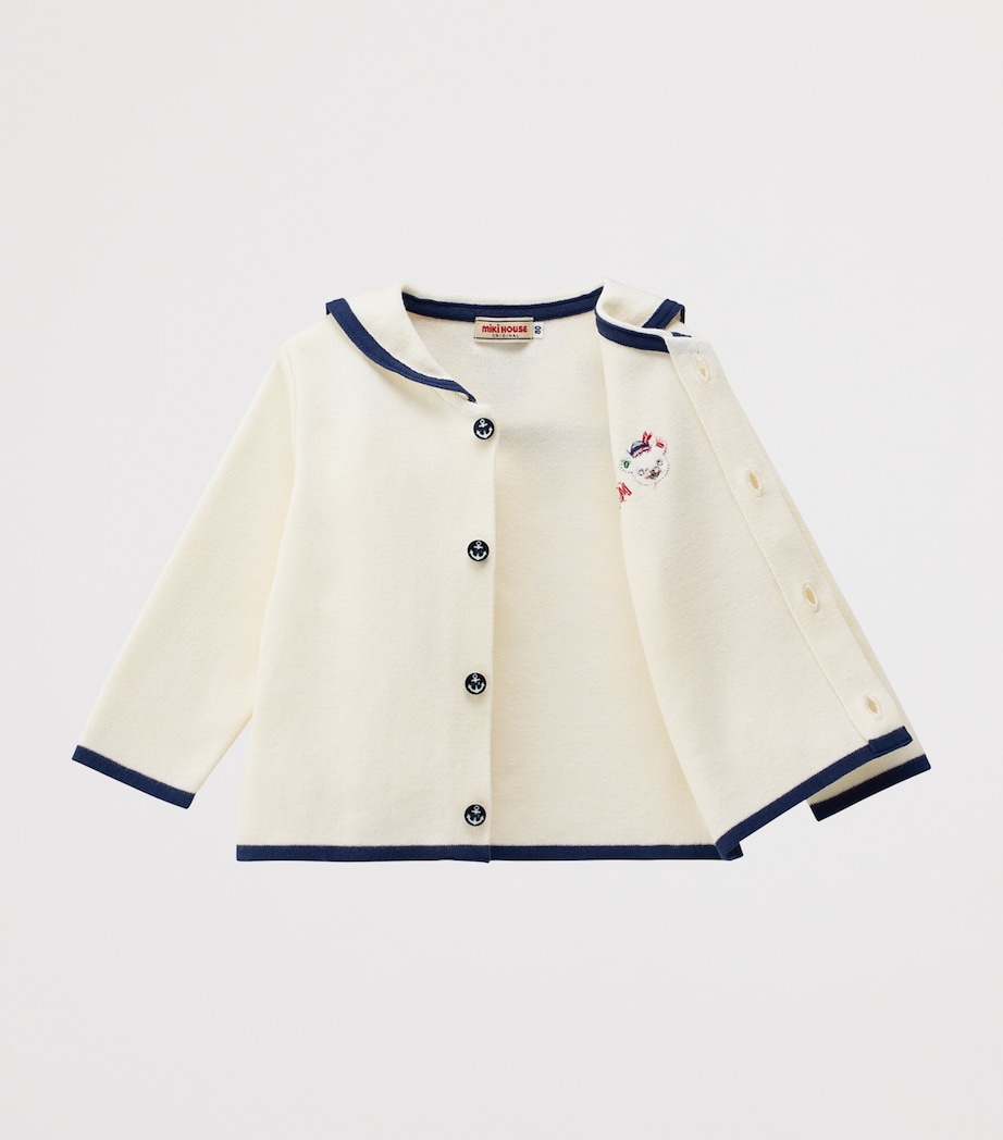 Miki House Cotton Sailor Cardigan (2-7 Years) Image 2