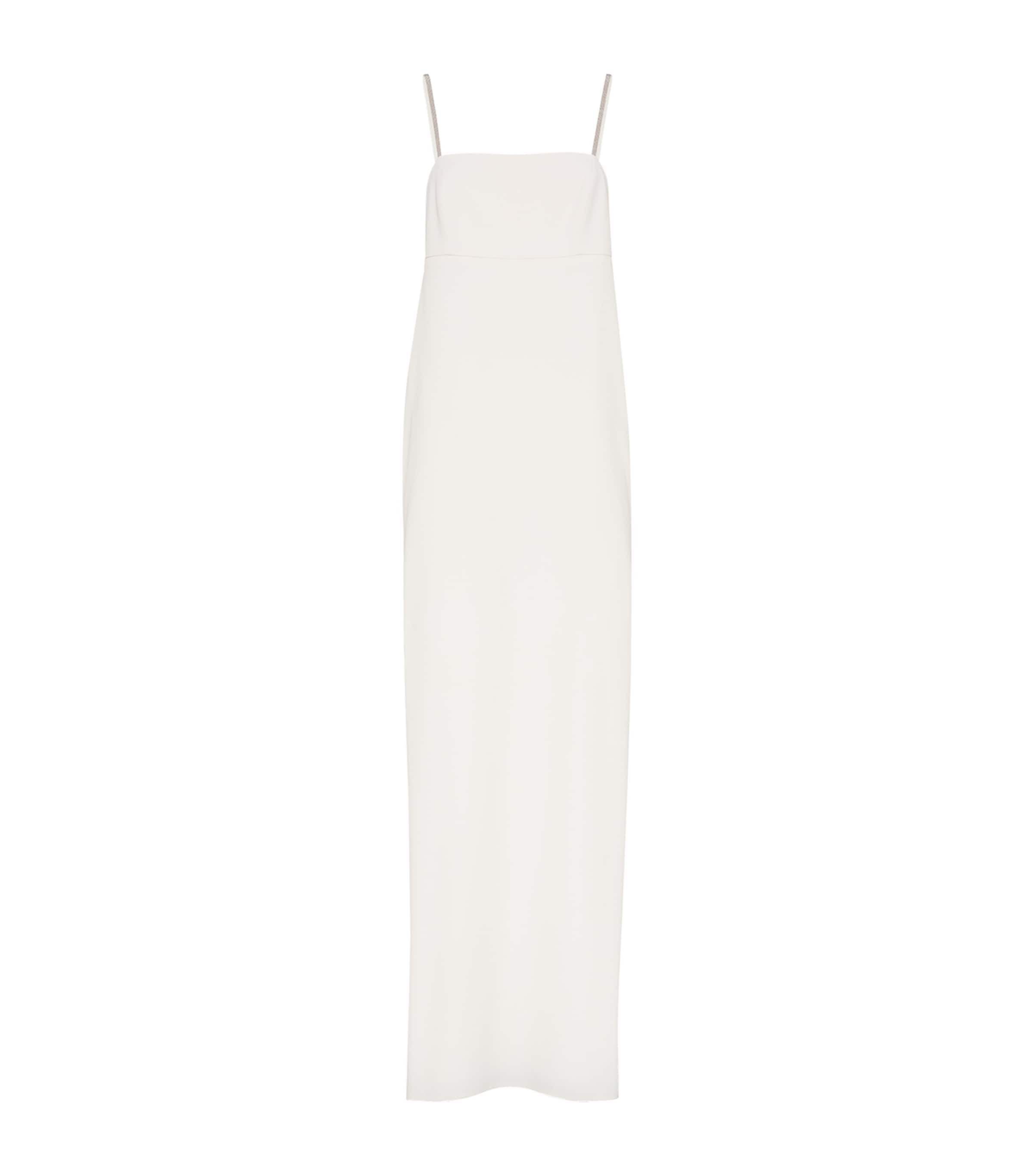 Brunello Cucinelli Silk-blend Maxi Dress In White