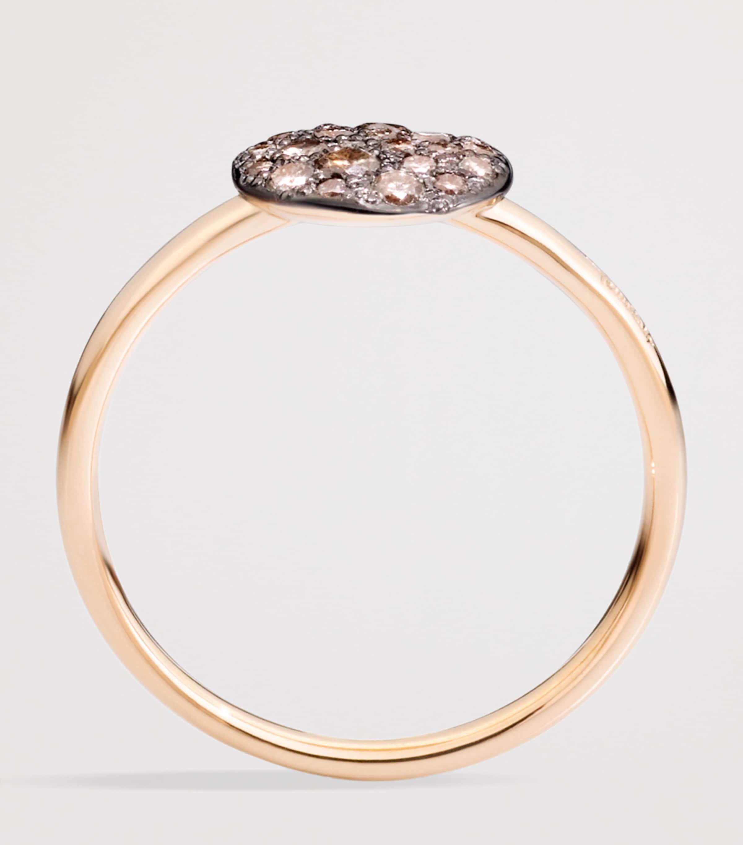 Pomellato Rose Gold and Diamond Sabbia Ring Image 5