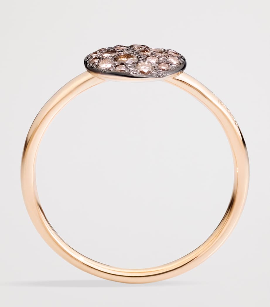Pomellato Rose Gold and Diamond Sabbia Ring Image 5