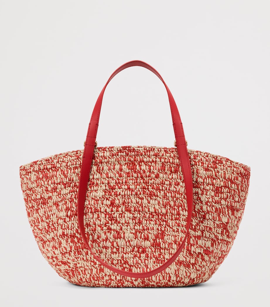 LOEWE x Paula’s Ibiza Medium Eclipse Basket Bag Red Image 5