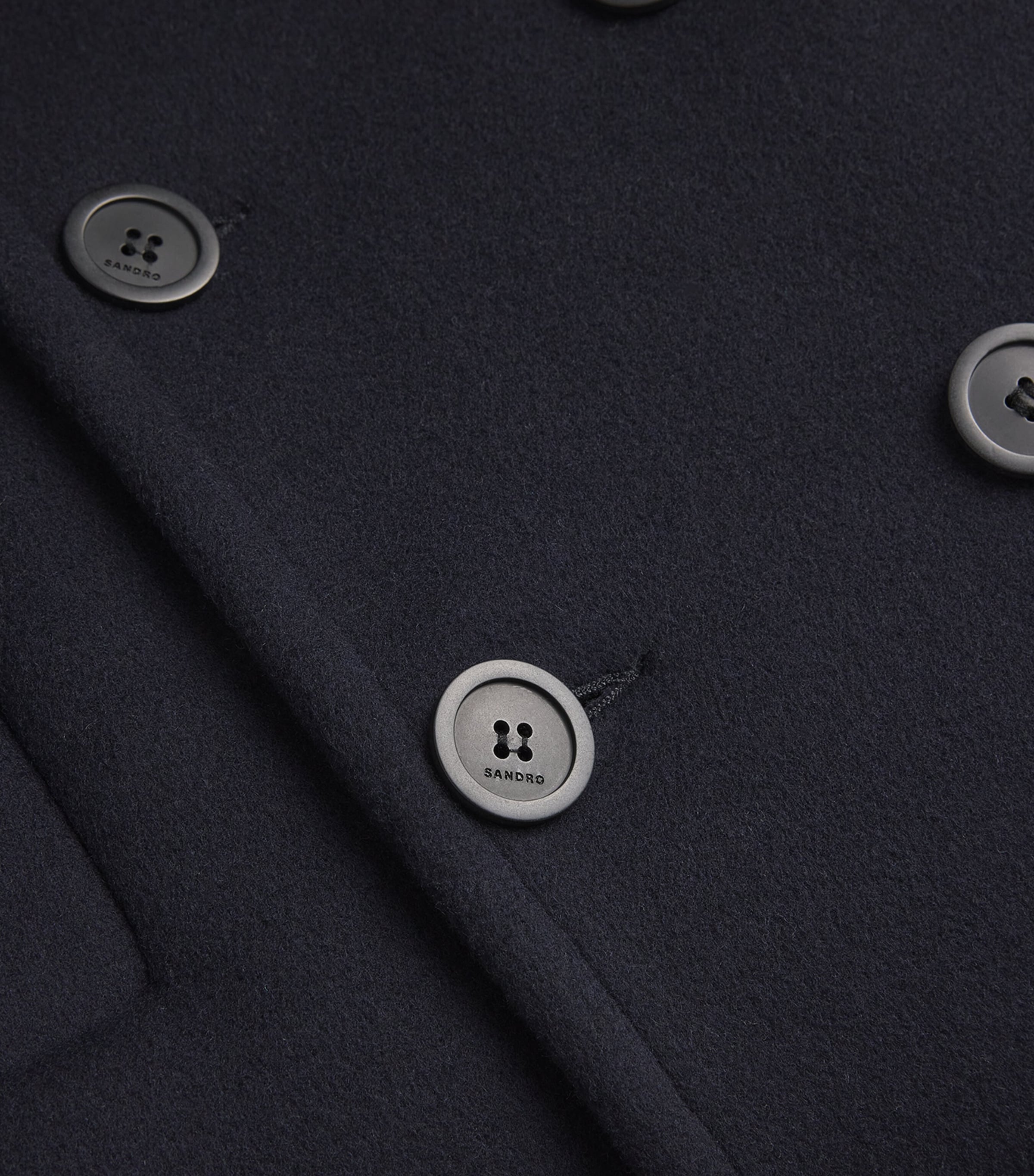 Sandro Paris Wool-Blend Peacoat | Harrods US