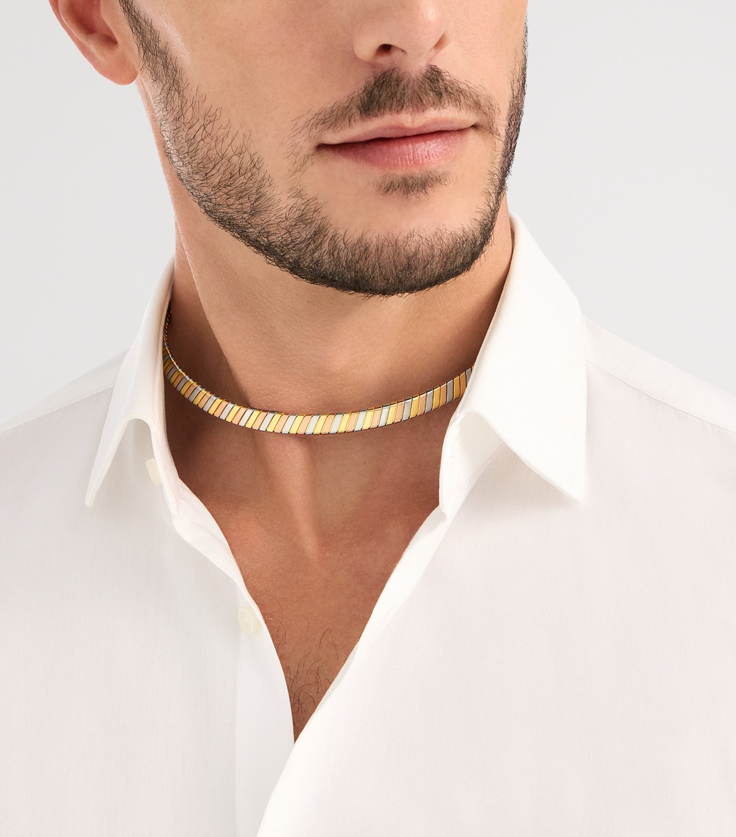 Bvlgari Mixed-Gold Tubogas Choker Image 4
