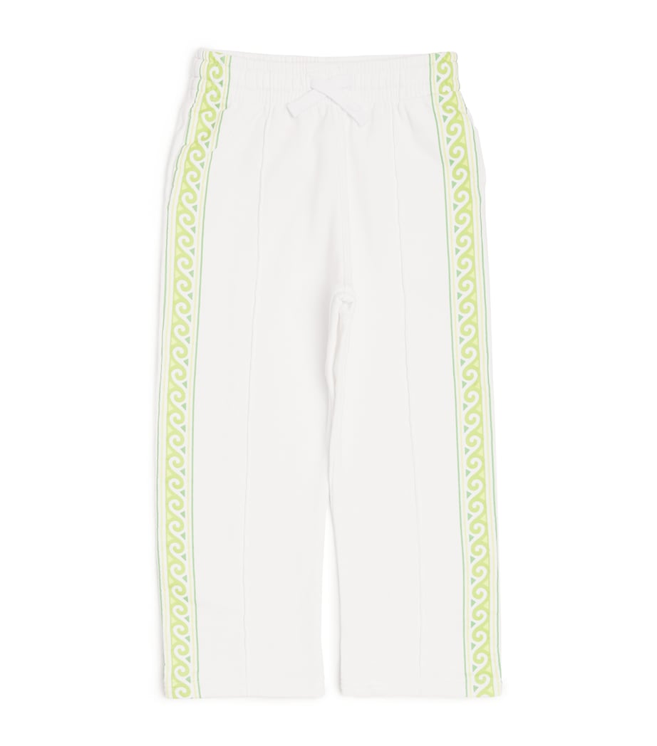 Cotton Laurel Sweatpants (3-14 Years) WHITE Image 1