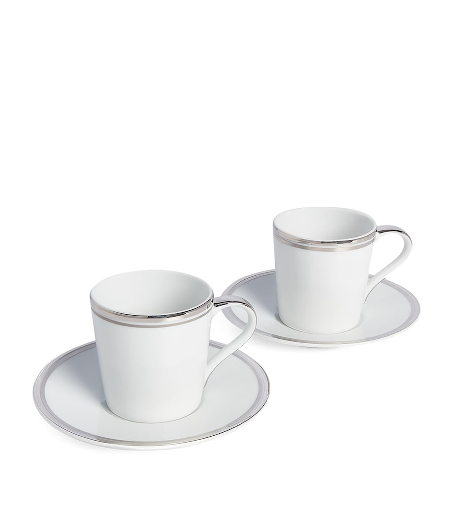 Wilshire Espresso Cup and Saucer (Set of 2) PLATINUM Image 1