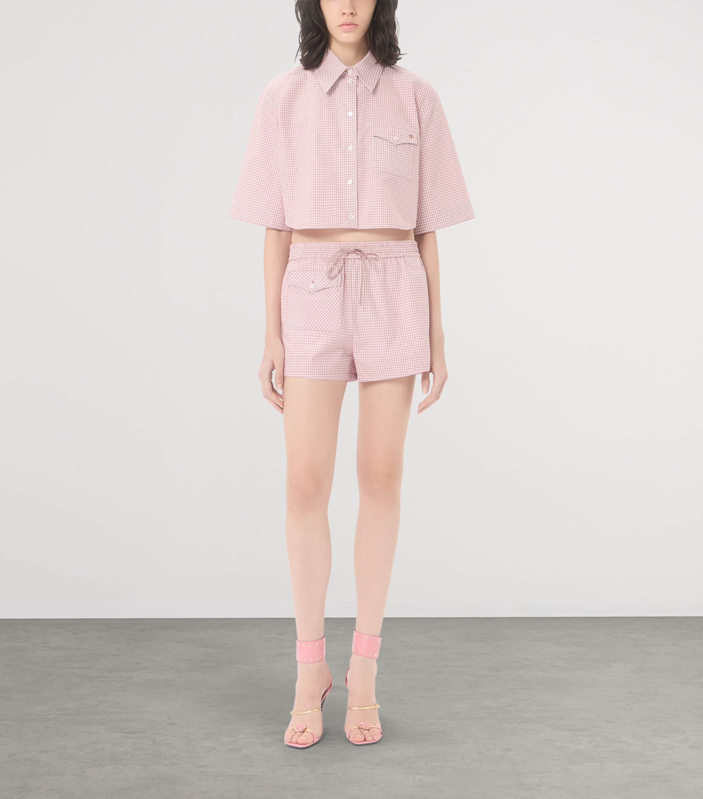 Valentino Womens Cotton Cropped Shirt Image 2