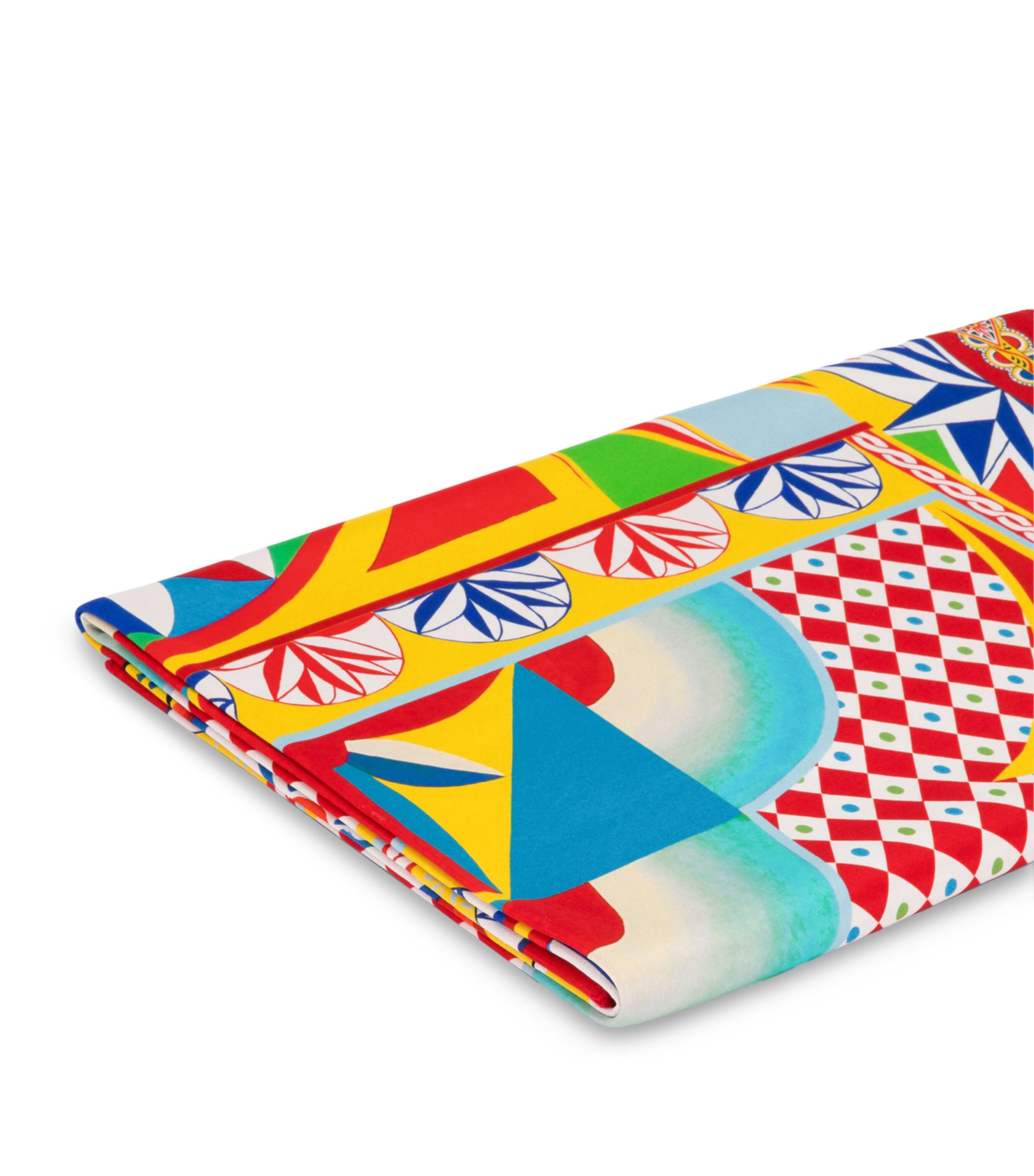 Dolce&Gabbana Casa Silk-Wool Carretto Throw (140cm x 180cm) Carretto F Do Image 4