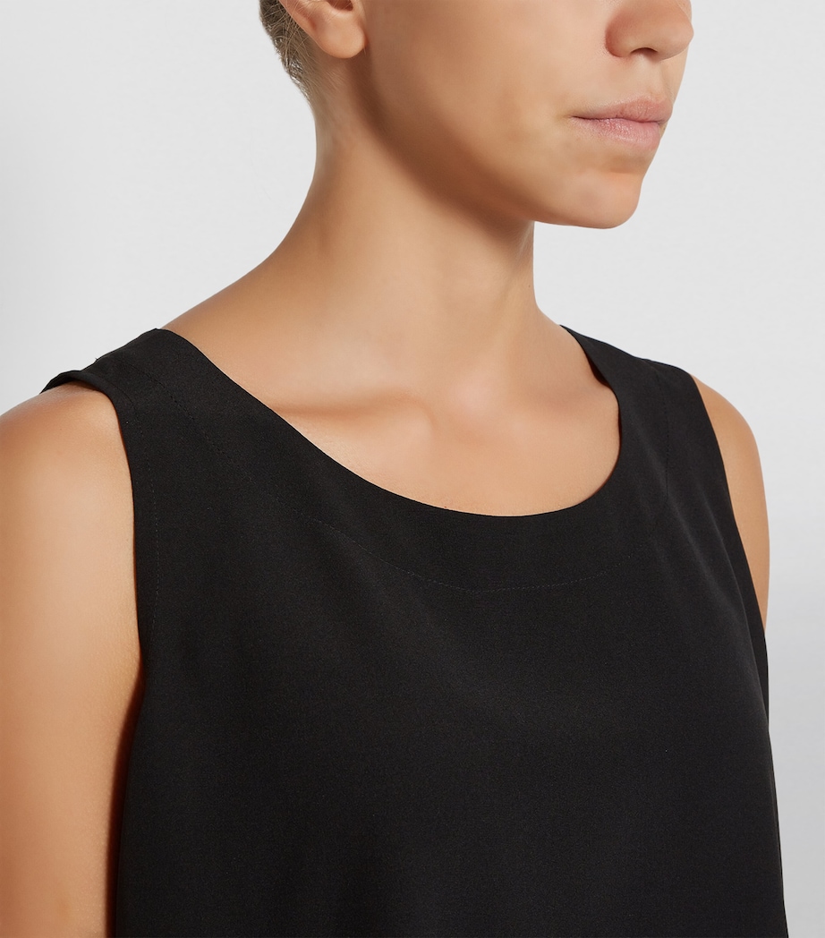 Silk Shell Top BLACK Image 10