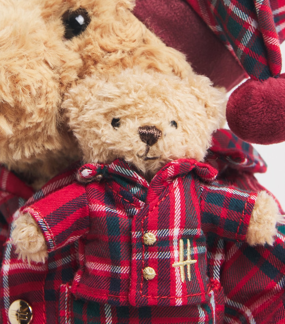 Harrods Tartan PJ Bear (25cm) Red Image 3