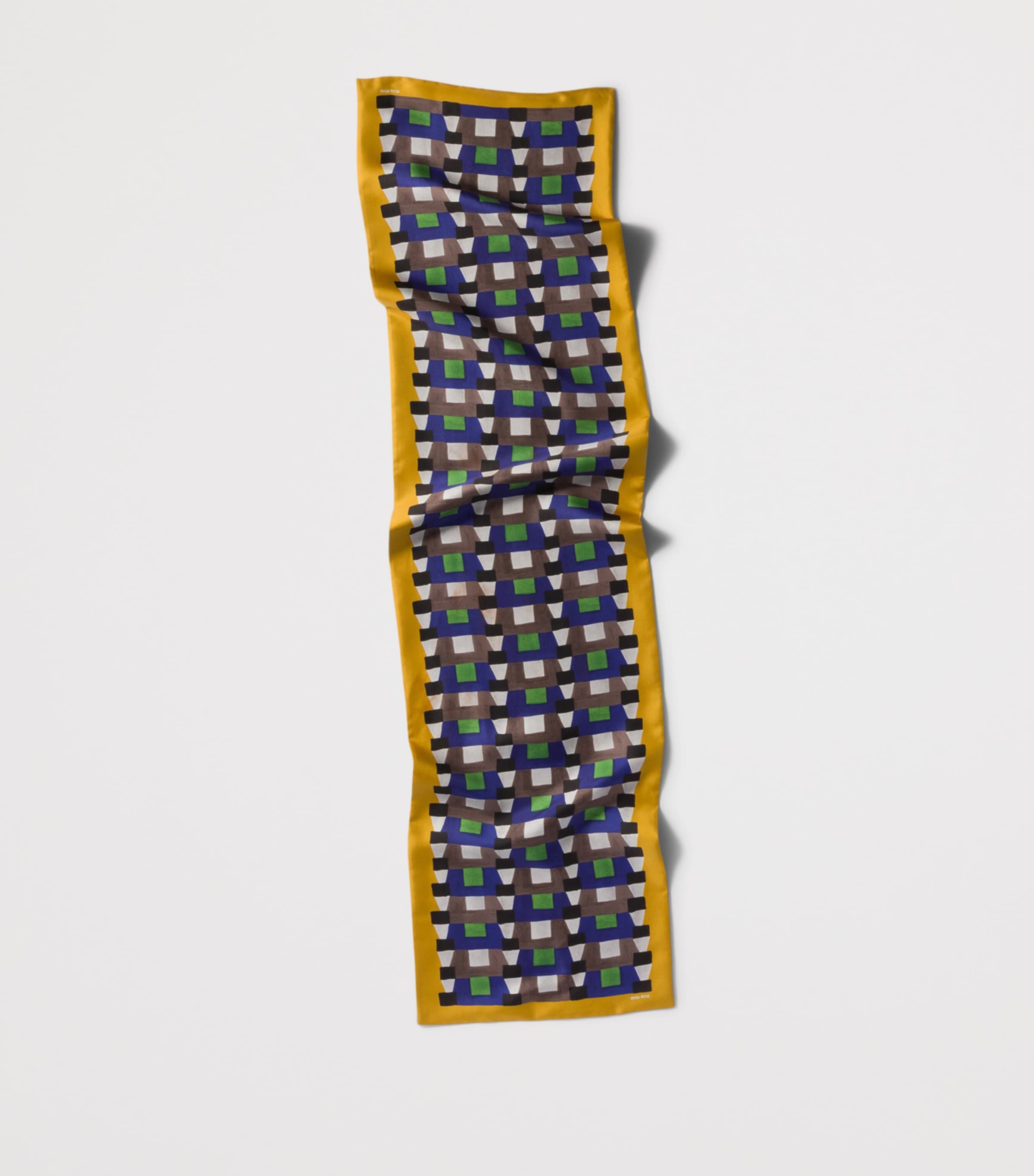 Miu Miu Silk Printed Scarf Image 3