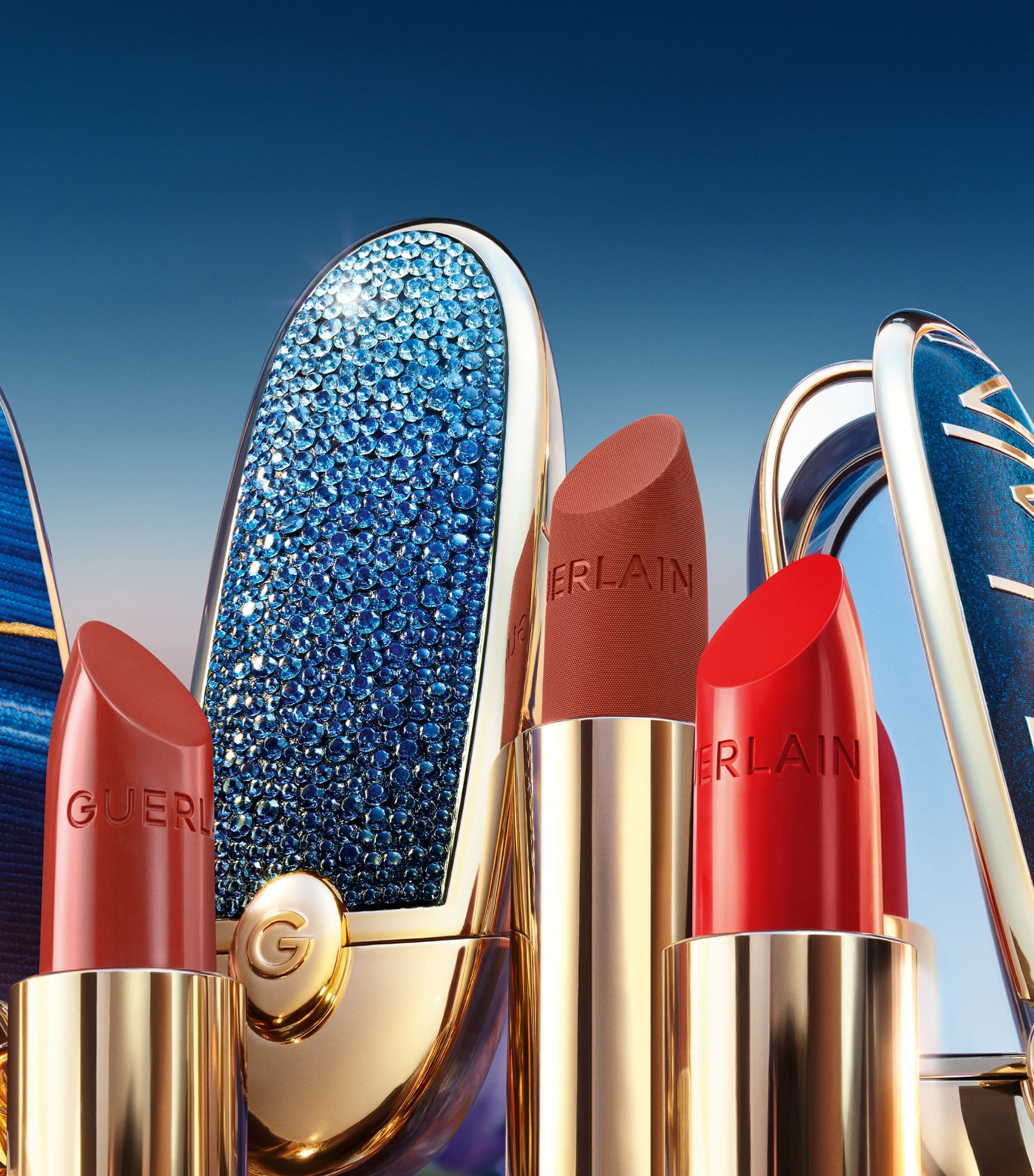 Guerlain Rouge G L’Heure Bleue Double Mirror Jewel Case - Limited Edition Image 4