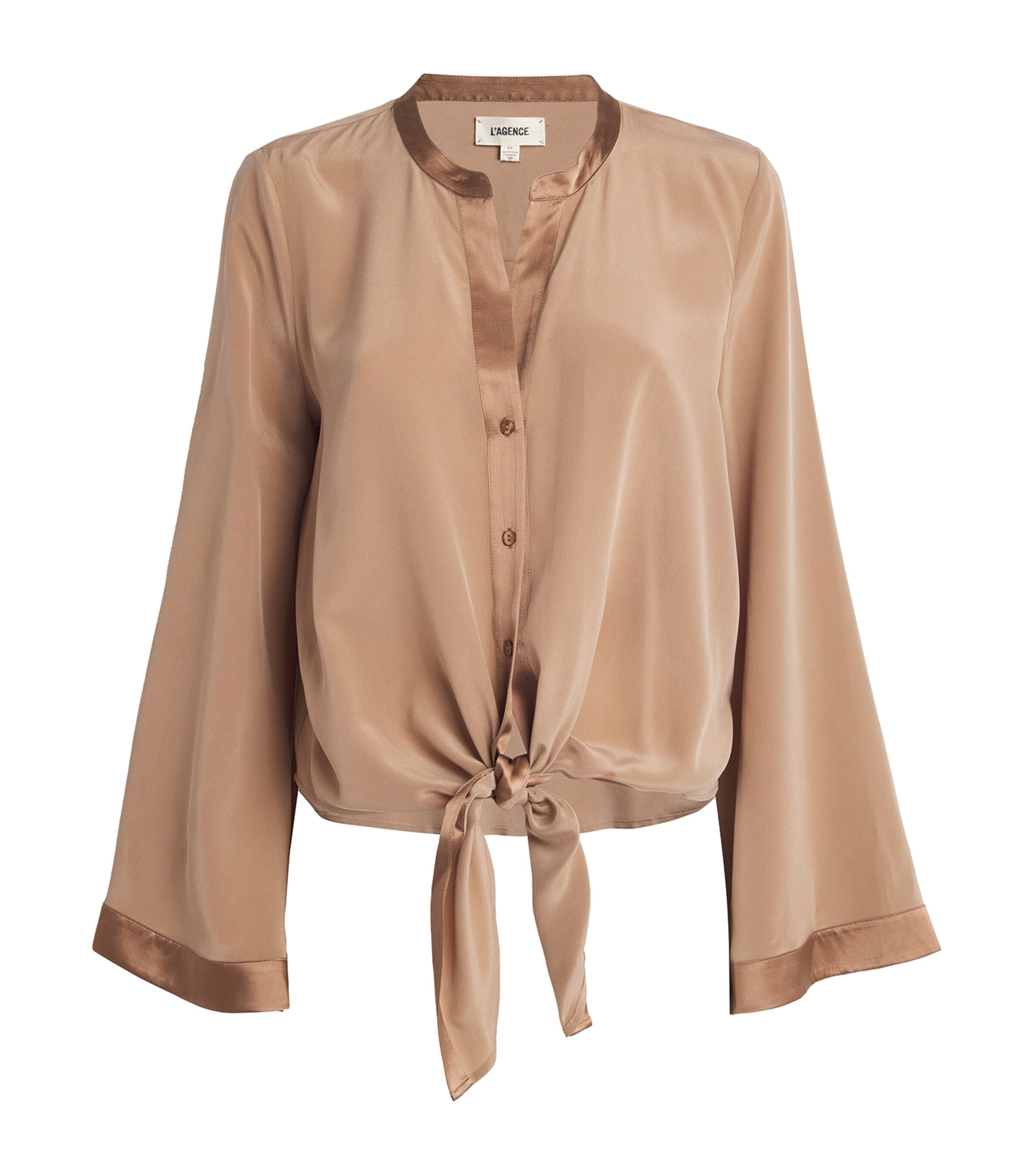Silk Charlize Blouse CHOS CHOCOLATE MALT Image 1