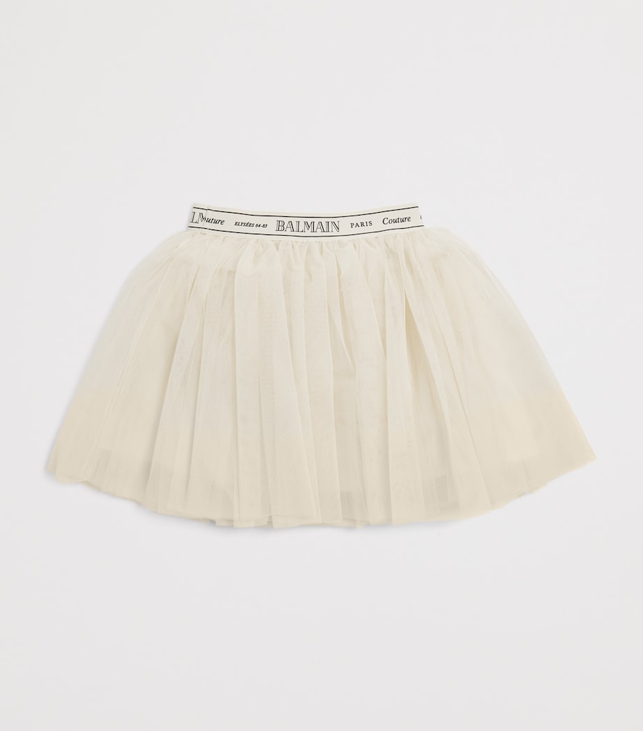 Logo-Detail Tulle Skirt (4-14 Years) 109NENUDE/NERO Image 2