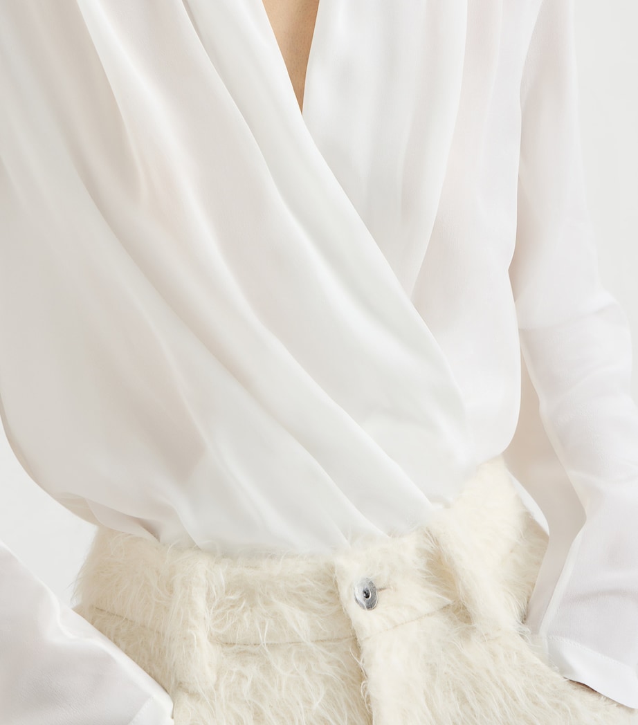 Silk Blouse Bodysuit C600 Image 6