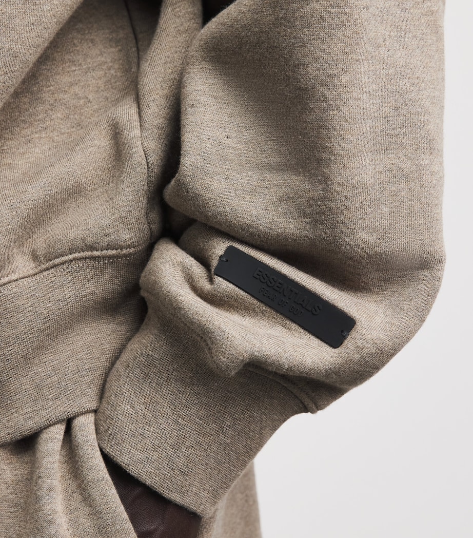 FEAR OF GOD ESSENTIALS Mens Classic Fit Hoodie Homestead Heather Image 3