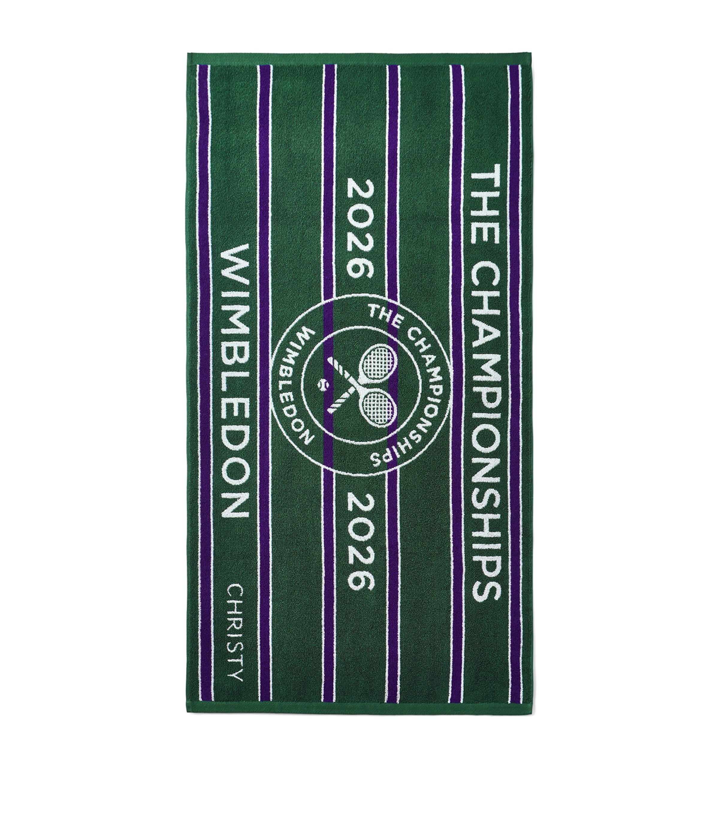 Christy x Wimbledon Championship 2026 Bath Towel Green / Purple Image 3