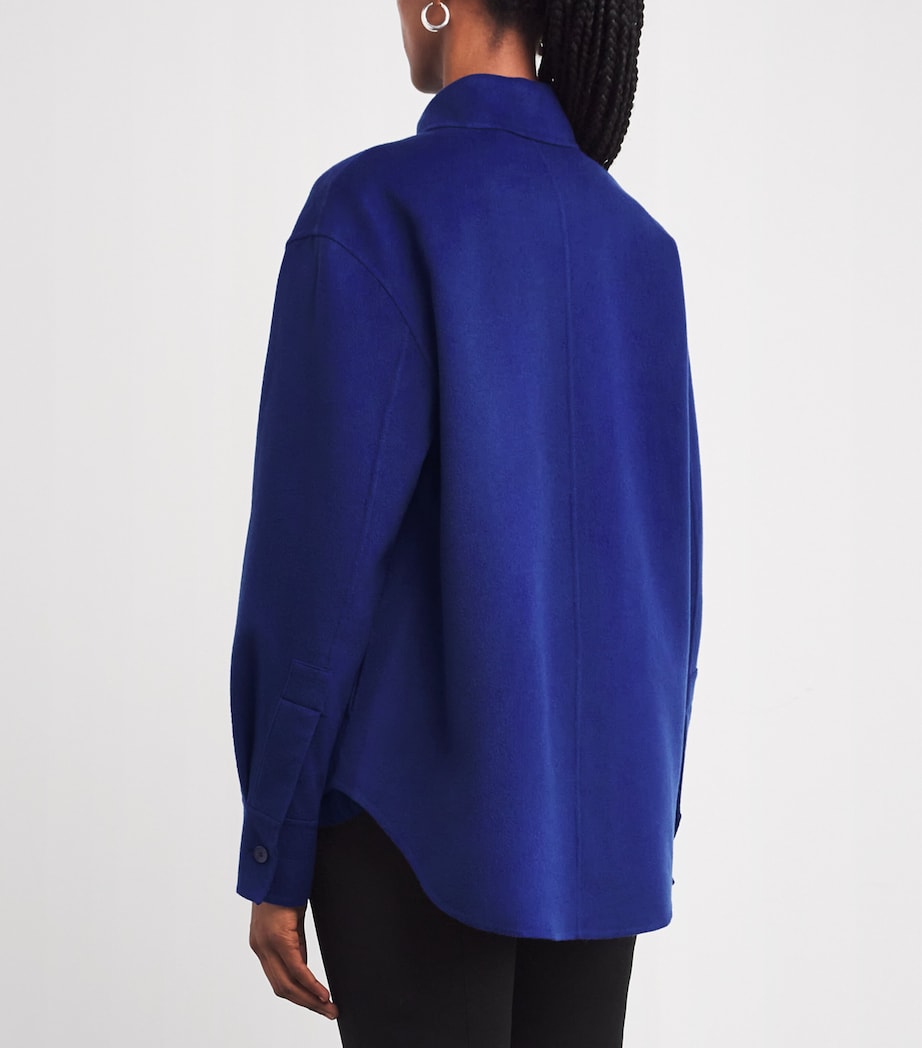 Wool-Silk Jelia Overshirt COBALT Image 4