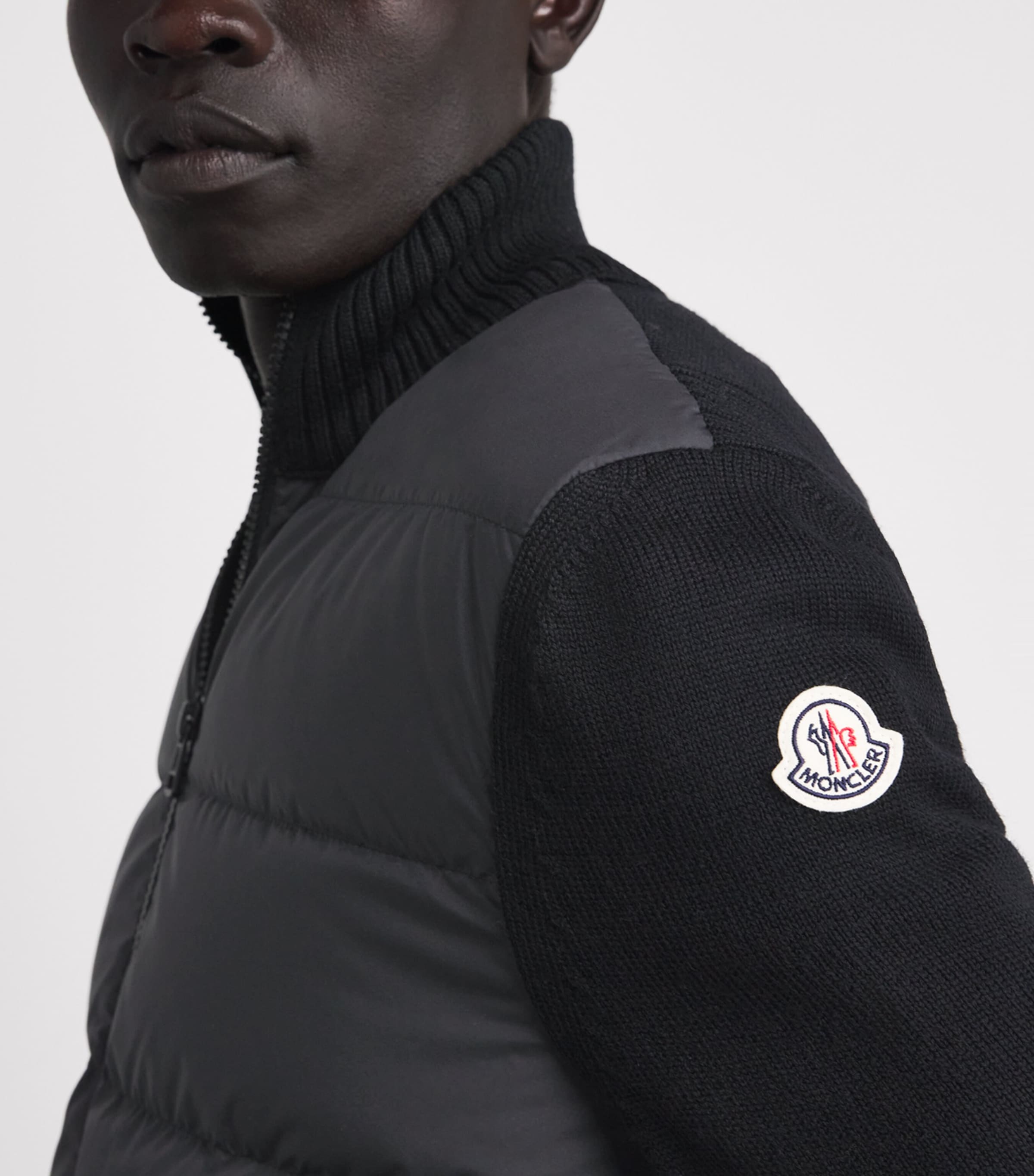 Moncler Mens Down Hybrid Cardigan Image 3