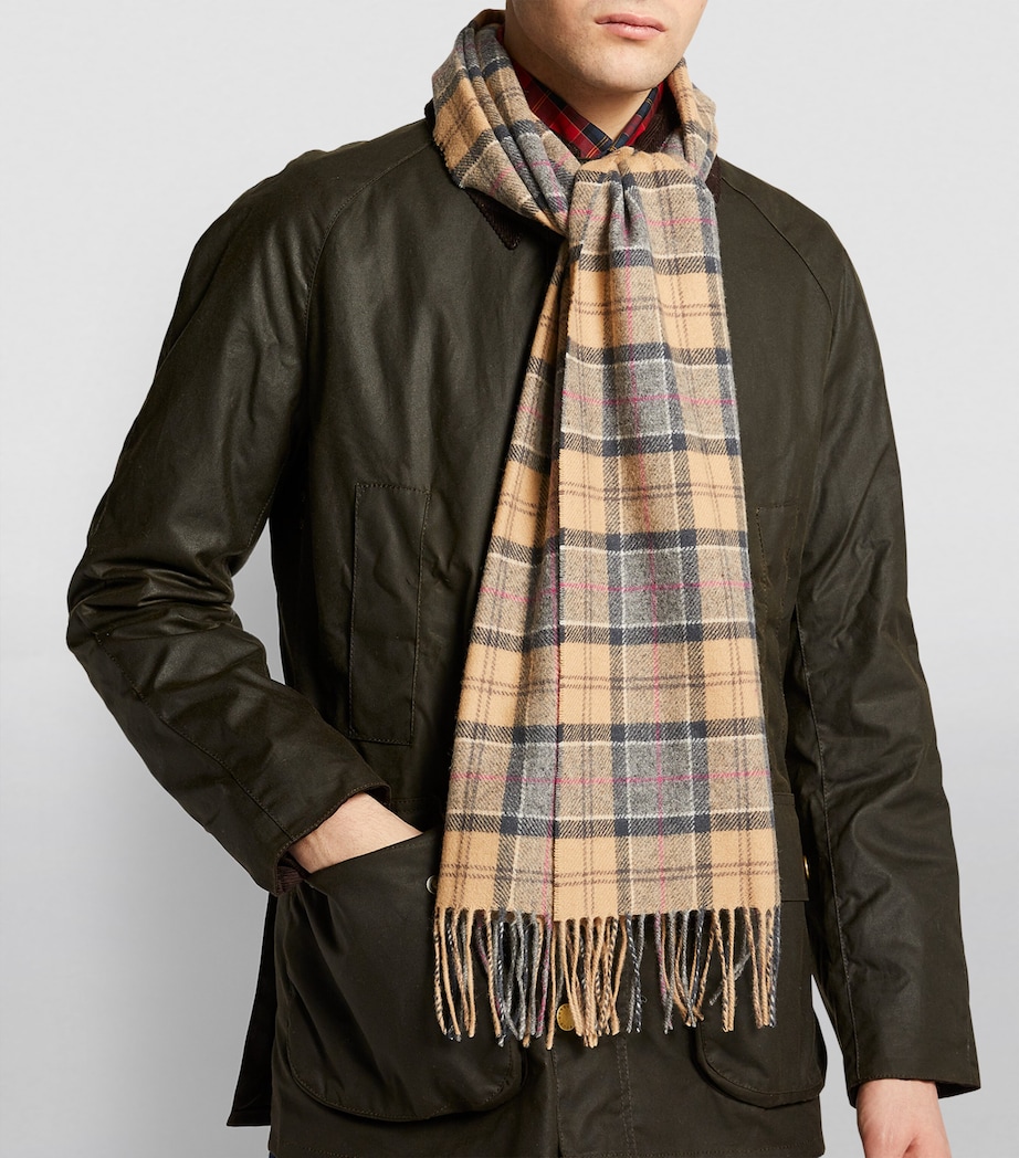 Wool Tartan Scarf MULTI Image 7