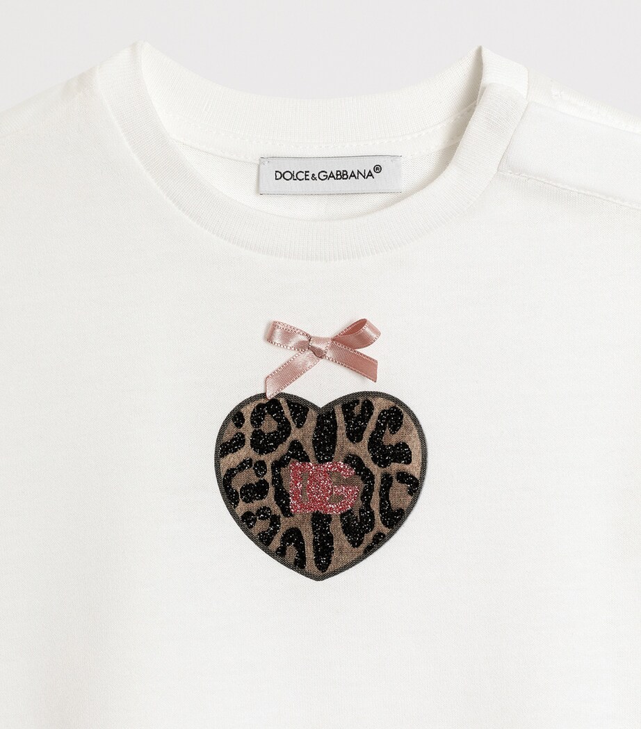 Cotton Leopard-Heart T-Shirt (3-30 Months) W0111WHITE Image 3