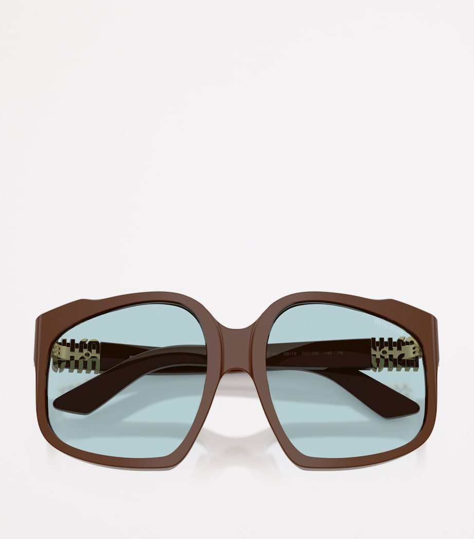 Acetate Oversized Sunglasses 24D20R Image 2